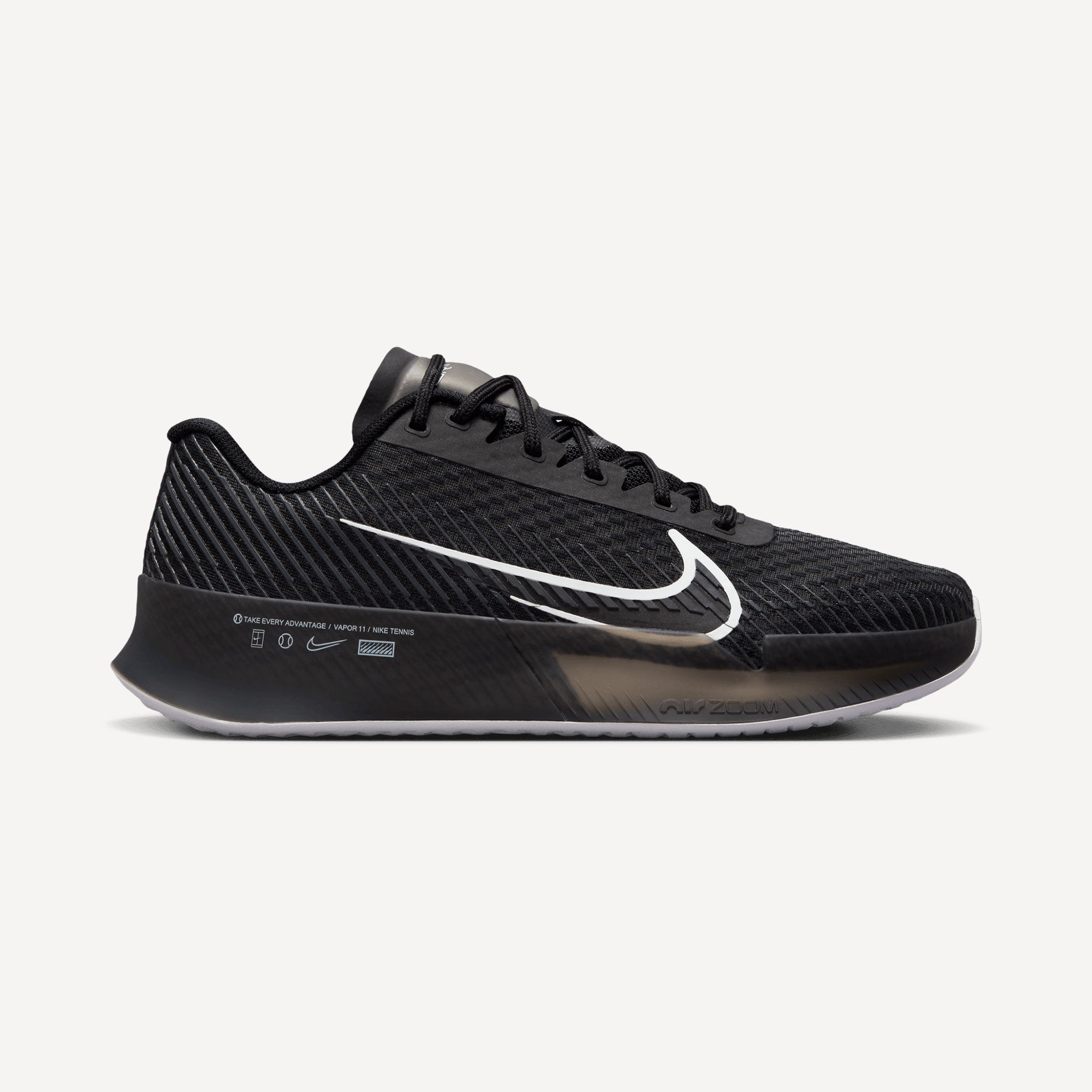 NikeCourt Air Zoom Vapor 11 Women's Hard Court Tennis Shoes Black (1)