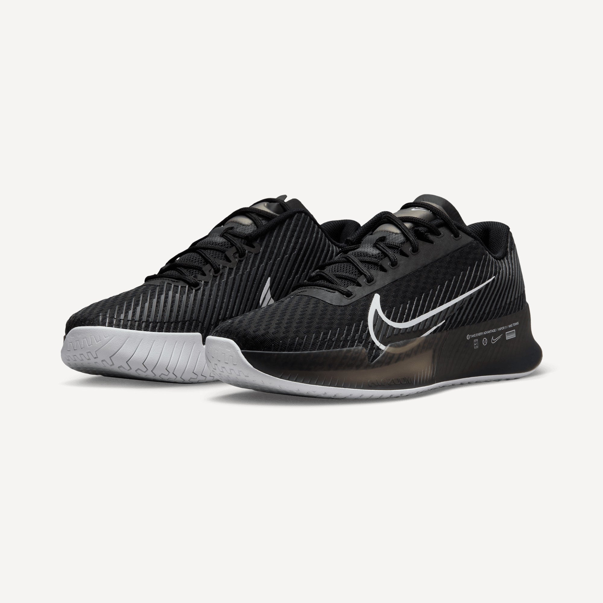 NikeCourt Air Zoom Vapor 11 Women's Hard Court Tennis Shoes Black (4)