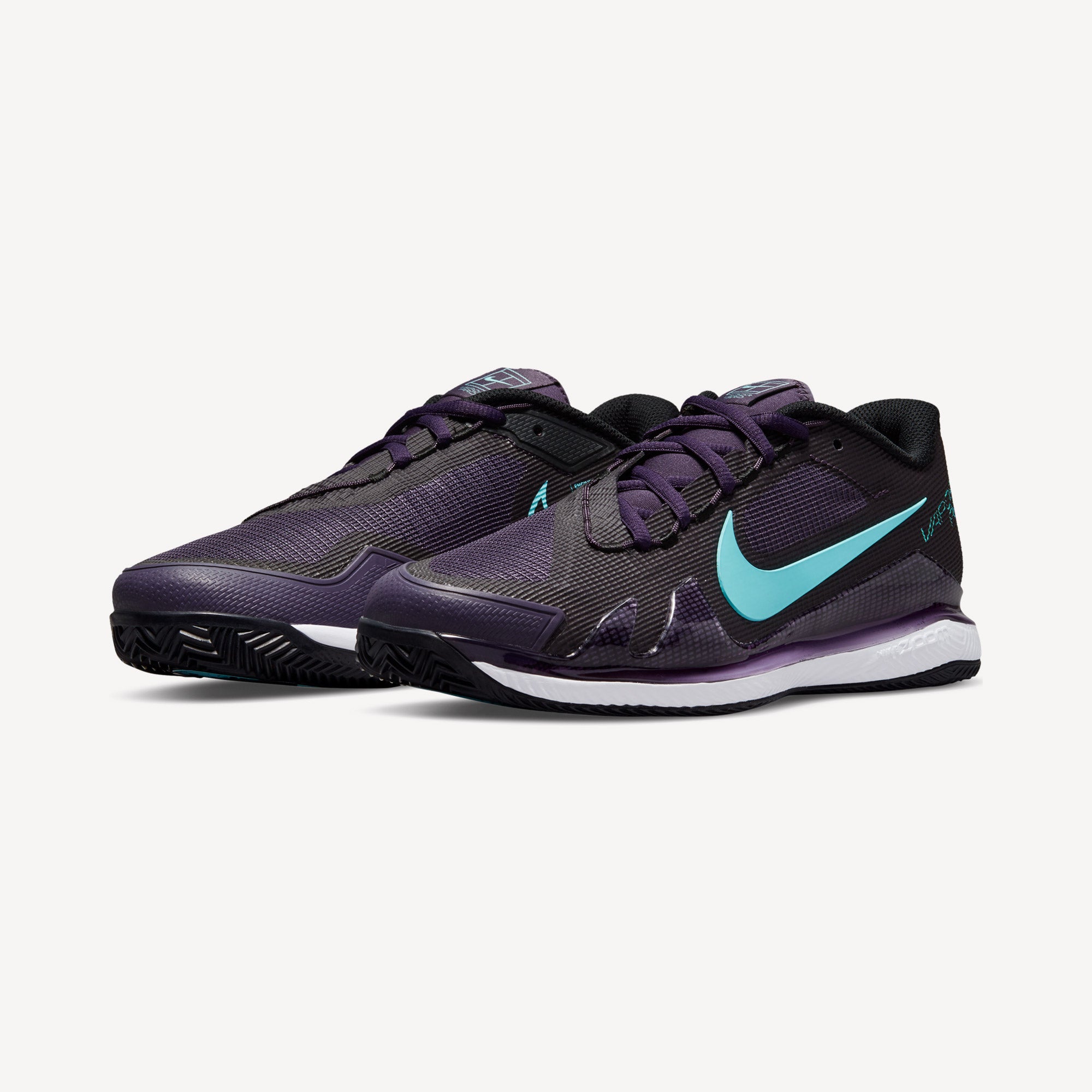 NikeCourt Air Zoom Vapor Pro Women's Clay Court Tennis Shoes Purple (4)