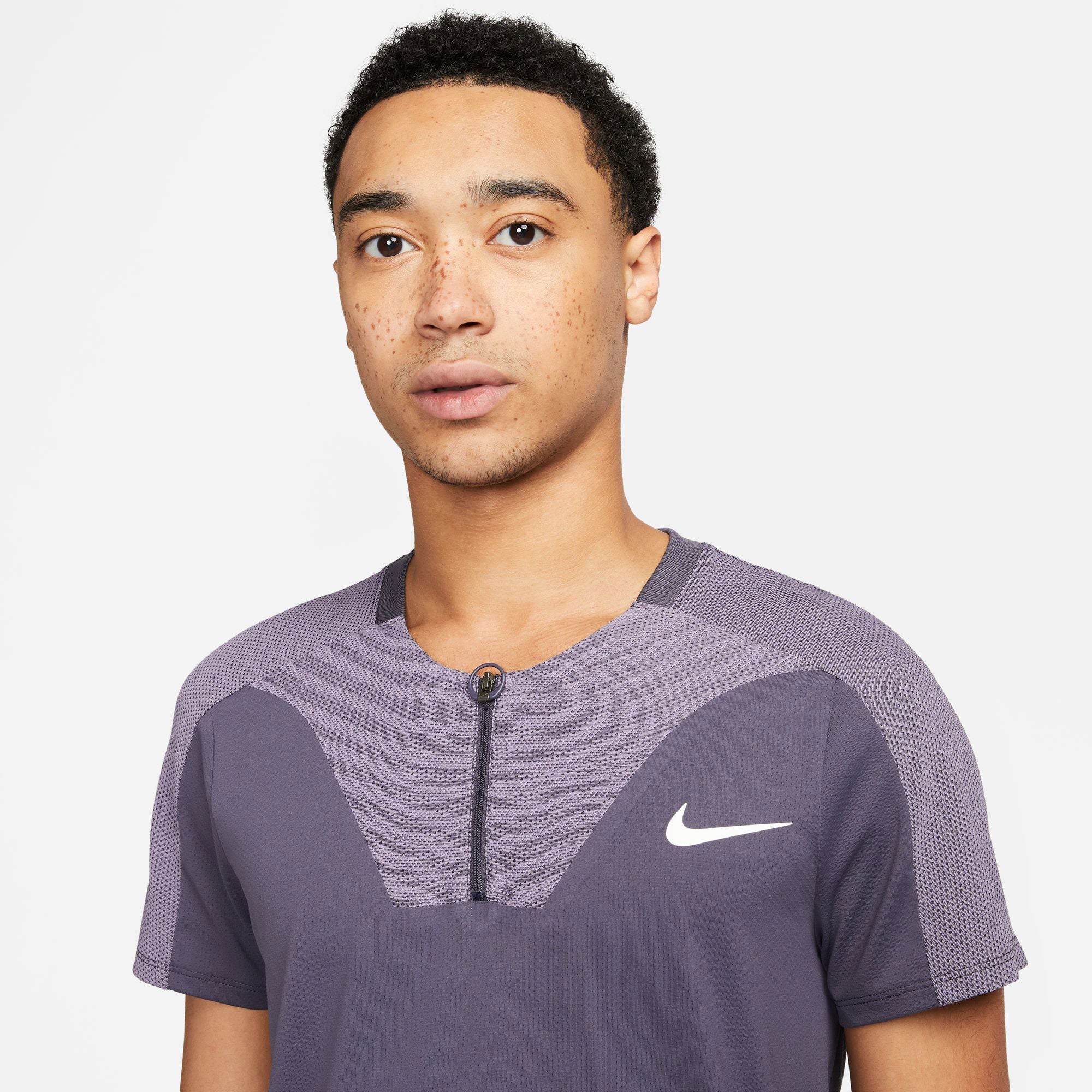 NikeCourt Dri-FIT ADV Slam Paris Men's Tennis Polo Grey (3)