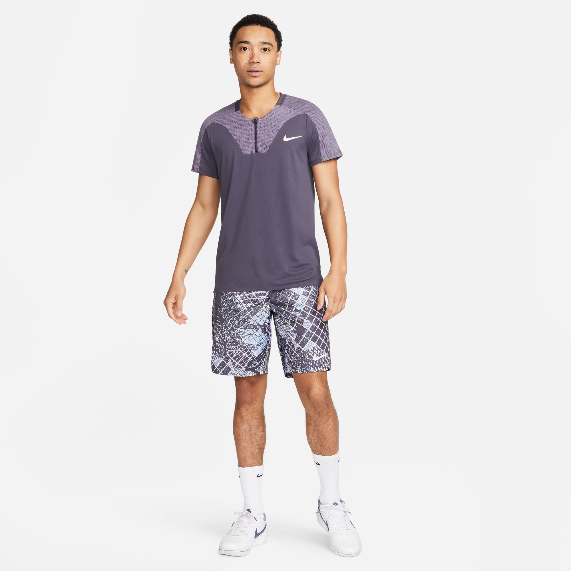 NikeCourt Dri-FIT ADV Slam Paris Men's Tennis Polo Grey (5)