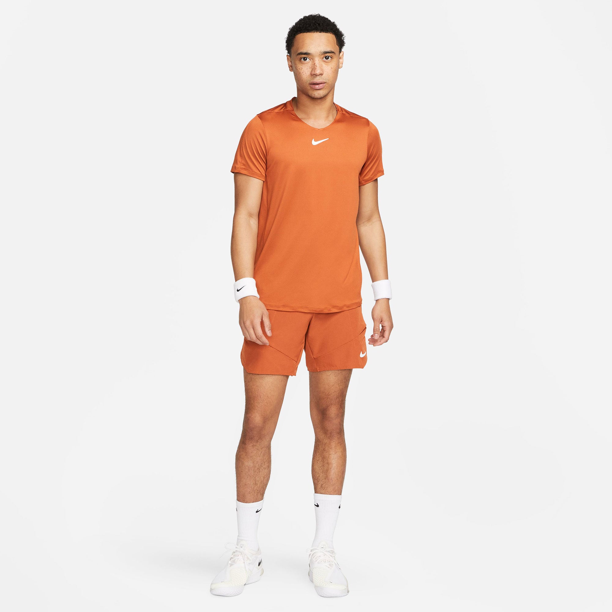 NikeCourt Dri-FIT Advantage Men's 7-Inch Tennis Shorts Brown (7)