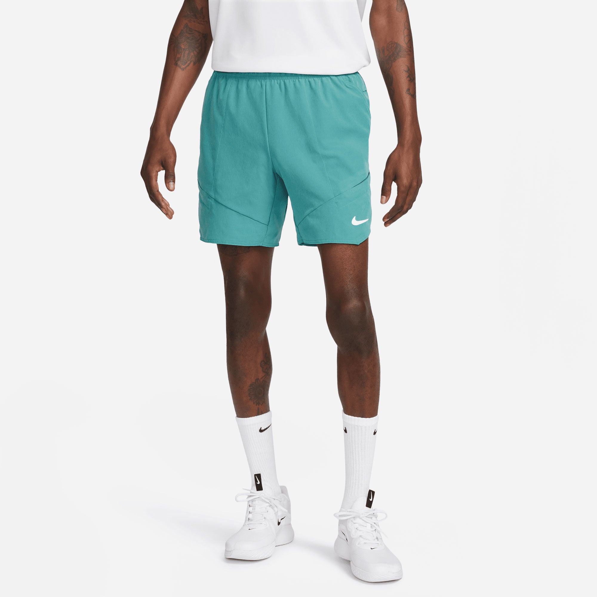 NikeCourt Dri-FIT Advantage Men's 7-Inch Tennis Shorts Green (1)