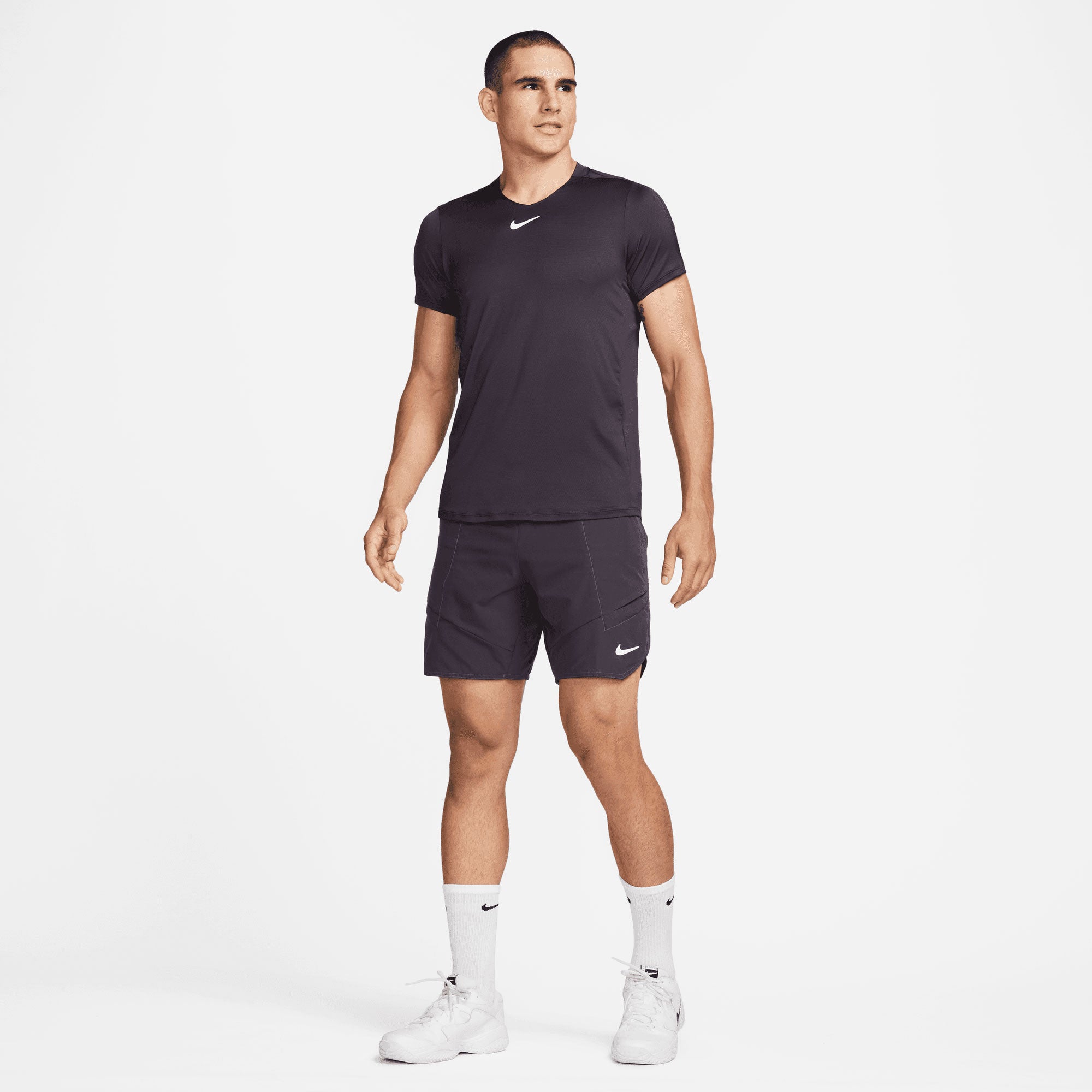 NikeCourt Dri-FIT Advantage Men's 7-Inch Tennis Shorts Purple (7)