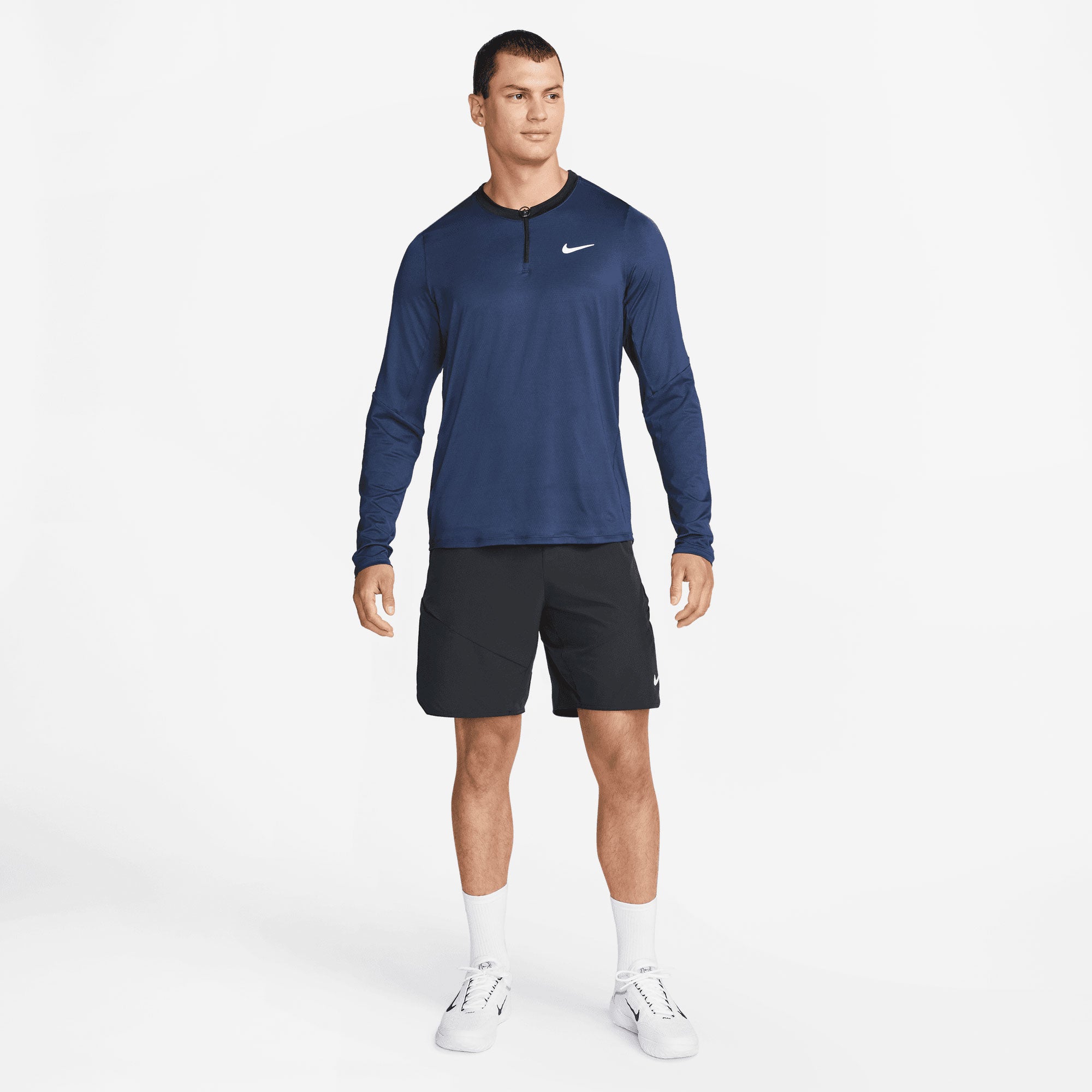 NikeCourt Dri-FIT Advantage Men's Half-Zip Tennis Top Blue (4)