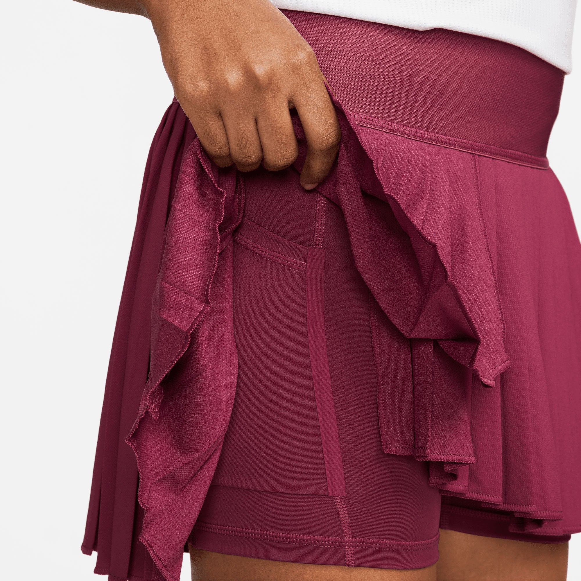 NikeCourt Dri-FIT Advantage Women's Pleated Tennis Skirt Red (4)