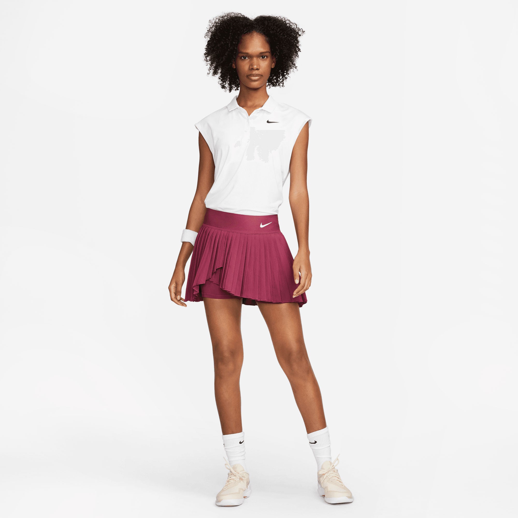 NikeCourt Dri-FIT Advantage Women's Pleated Tennis Skirt Red (6)