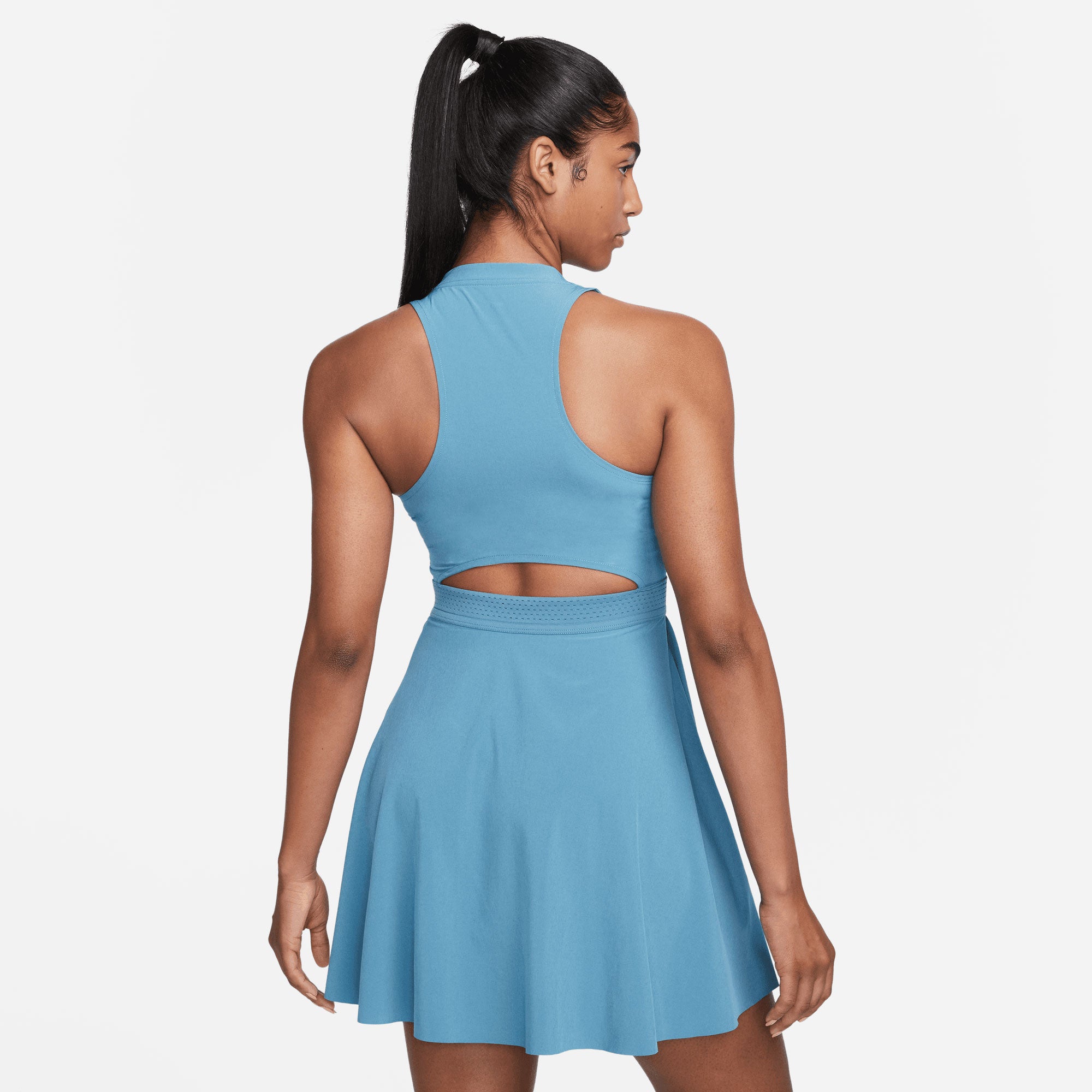 NikeCourt Dri-FIT Advantage Women's Tennis Dress Blue (2)
