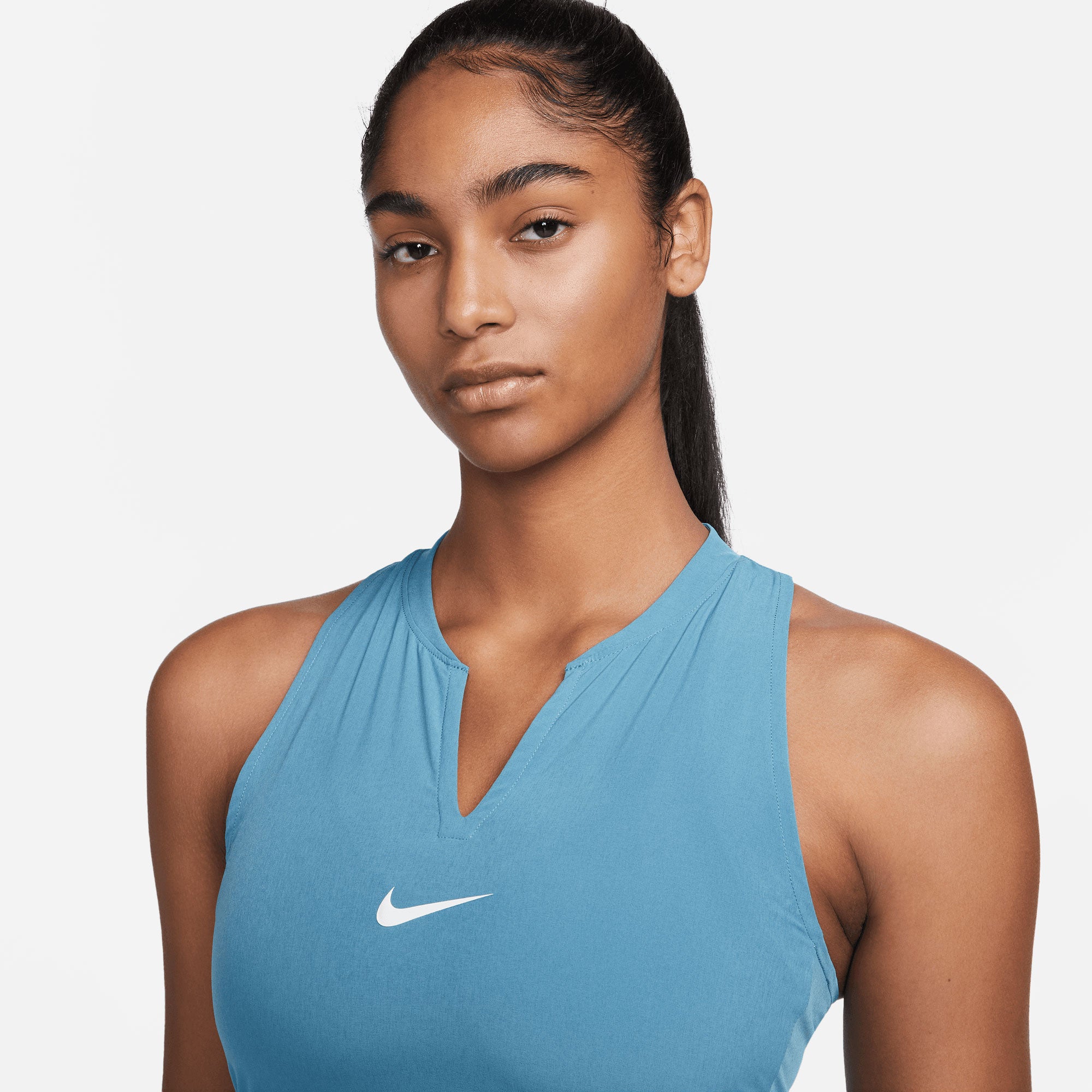 NikeCourt Dri-FIT Advantage Women's Tennis Dress Blue (3)