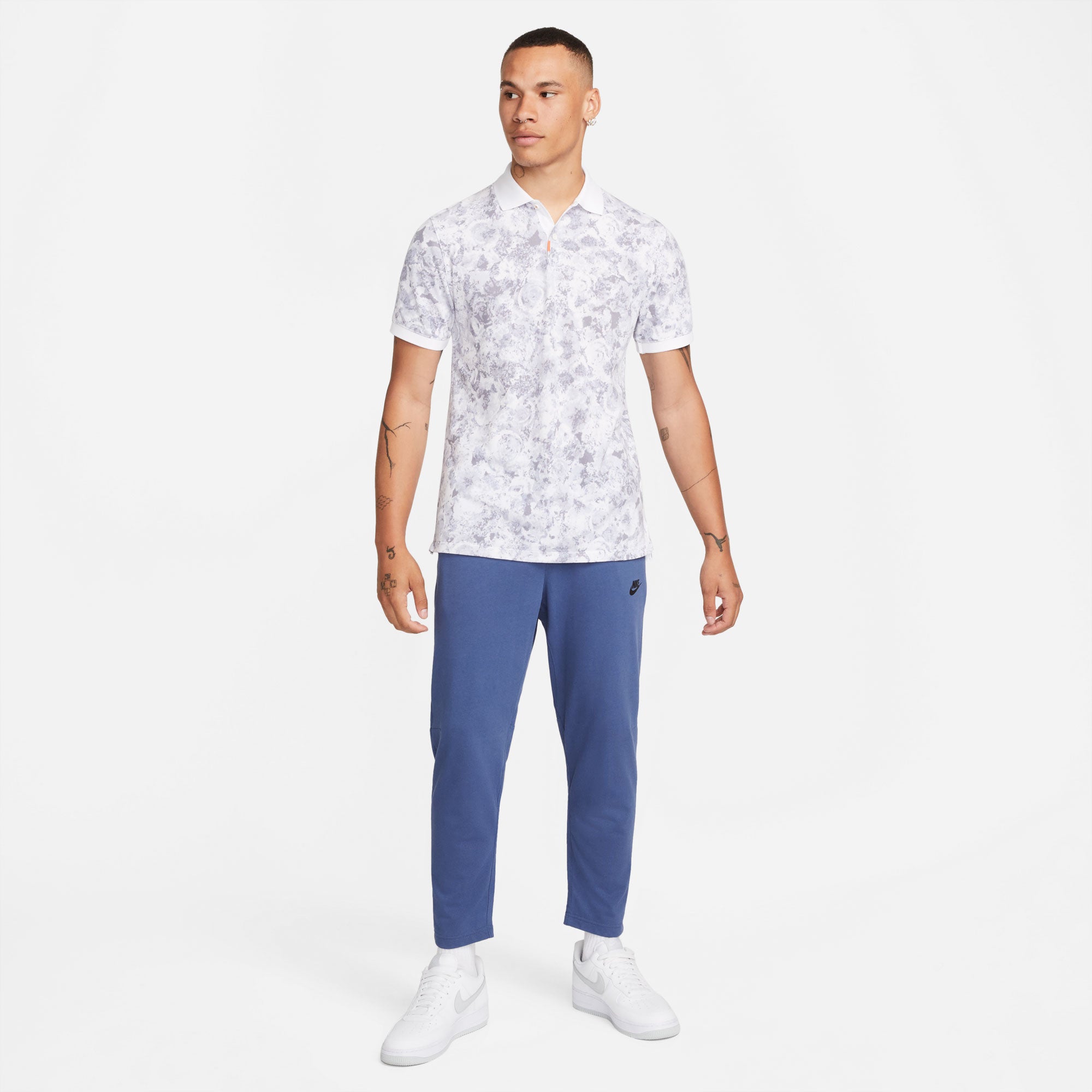 NikeCourt Dri-FIT Heritage London Men's Printed Tennis Polo White (8)