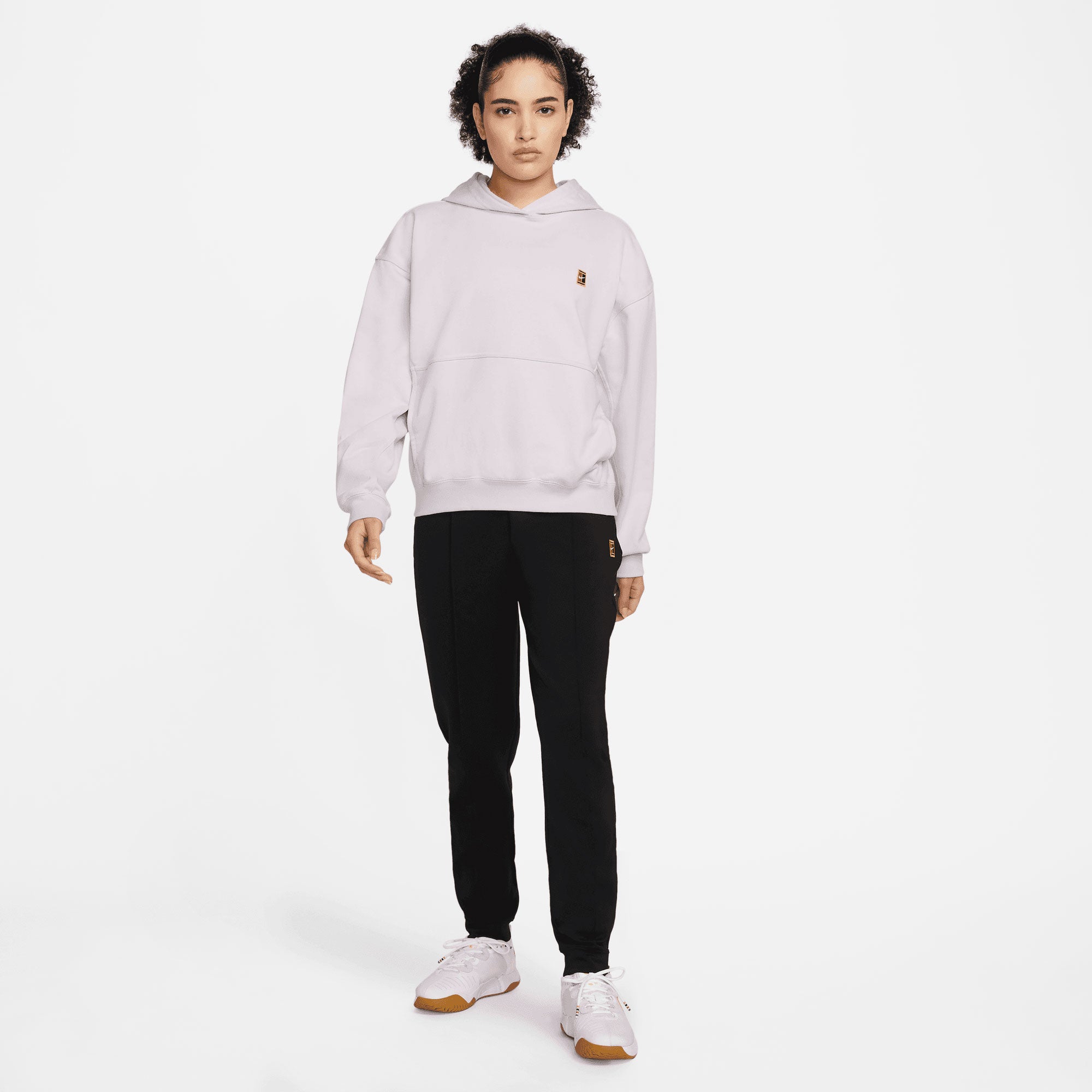 NikeCourt Dri-FIT Heritage Women's Fleece Tennis Hoodie Purple (6)