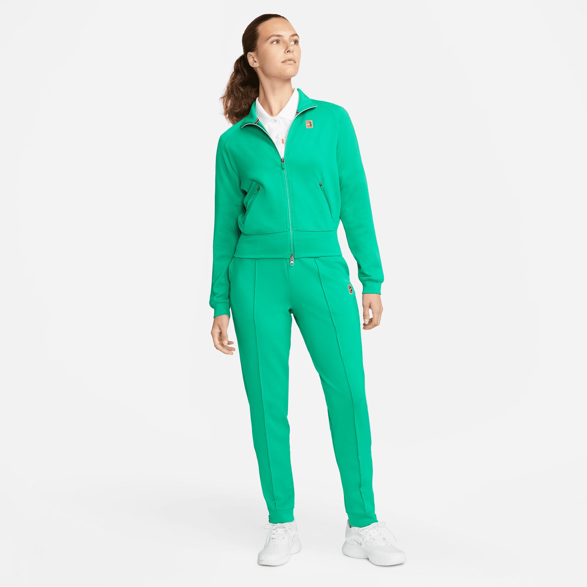 NikeCourt Dri-FIT Heritage Women's Full-Zip Tennis Jacket Green (6)