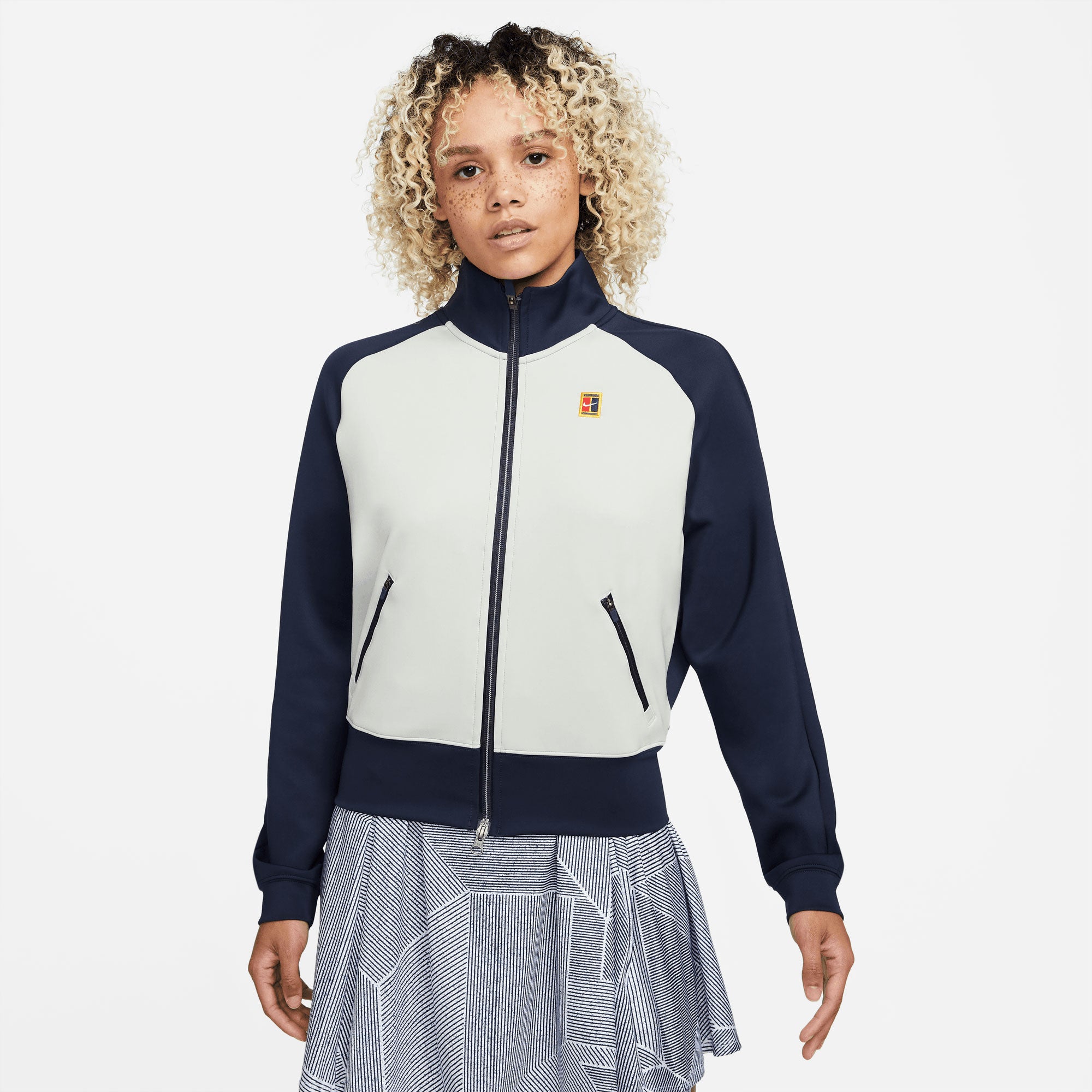 NikeCourt Dri-FIT Heritage Women's Full-Zip Tennis Jacket Blue (1)