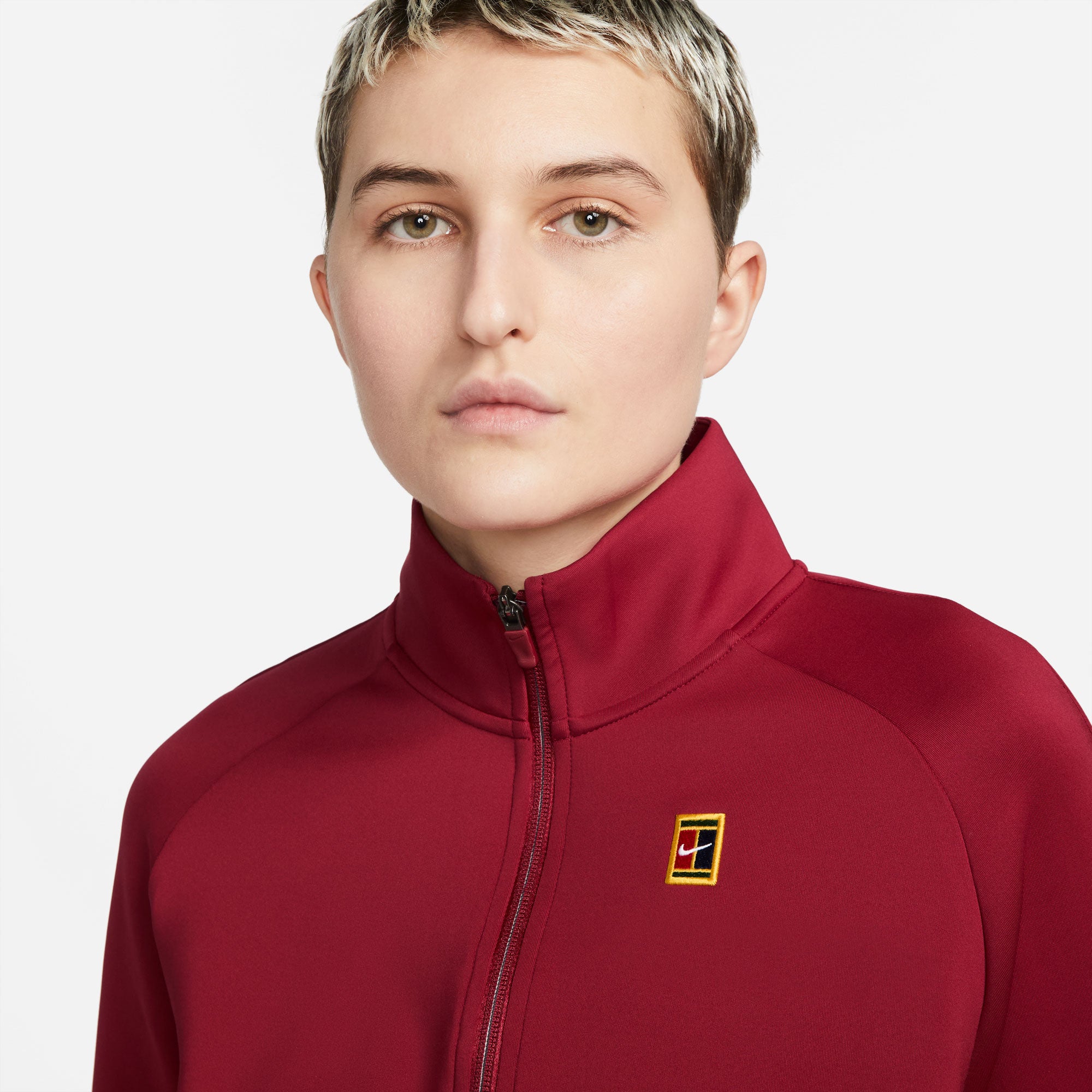 NikeCourt Dri-FIT Heritage Women's Full-Zip Tennis Jacket Red (4)