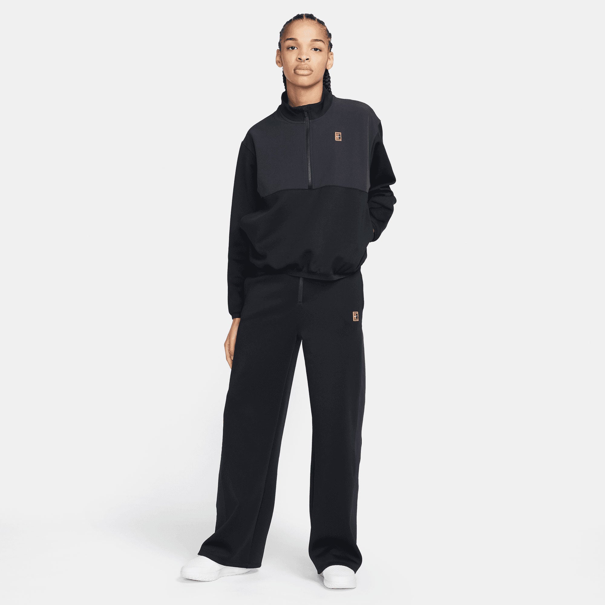 NikeCourt Dri-FIT Heritage Women's Half-Zip Tennis Jacket Black (5)
