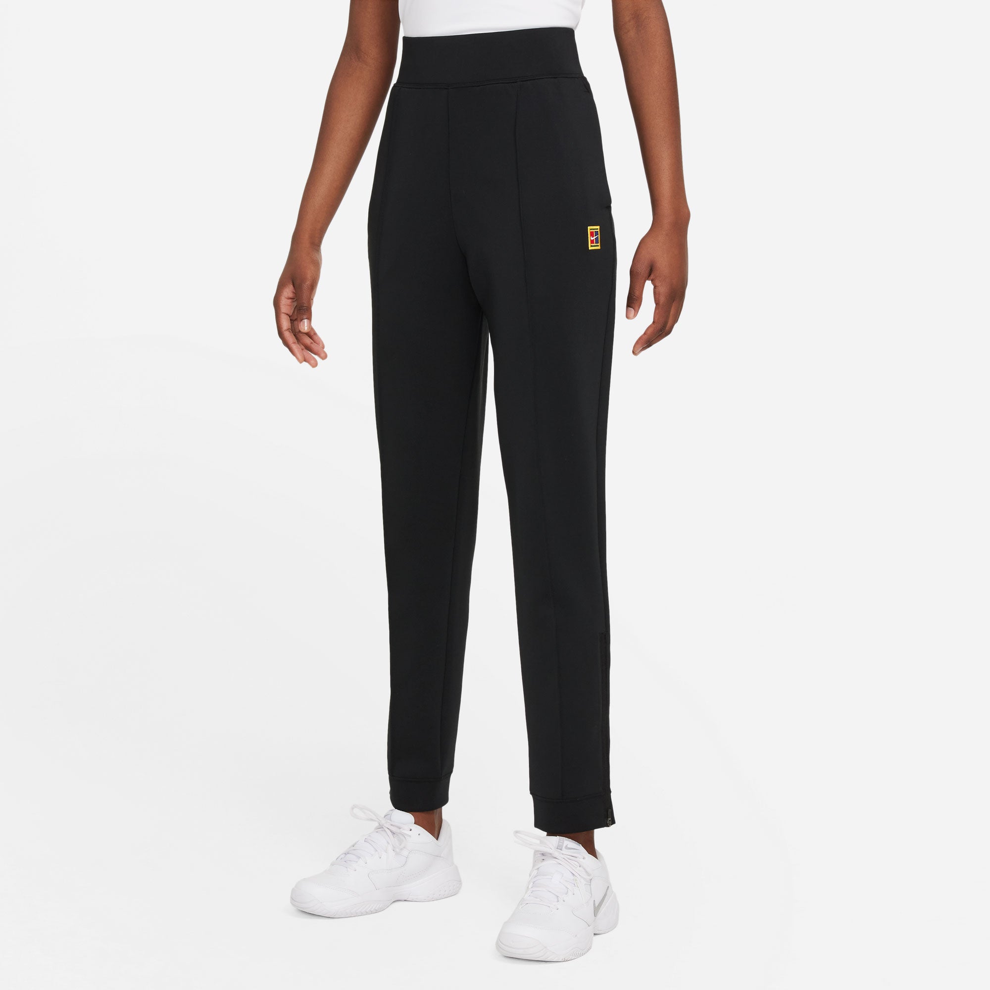 NikeCourt Dri-FIT Heritage Women's Knit Tennis Pants Black (1)