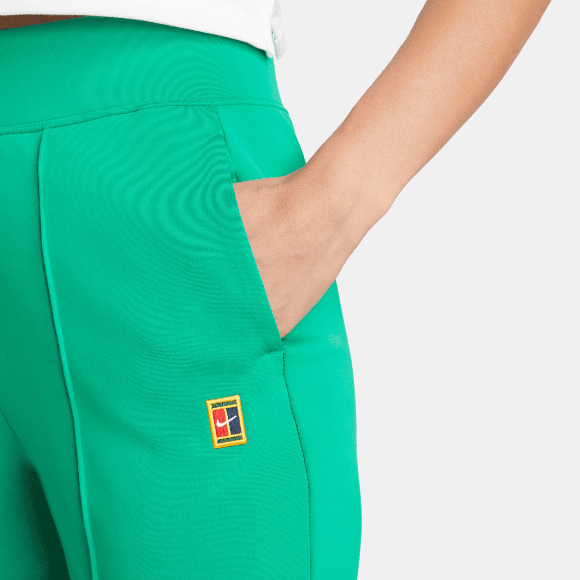 NikeCourt Dri-FIT Heritage Women's Knit Tennis Pants Green (3)