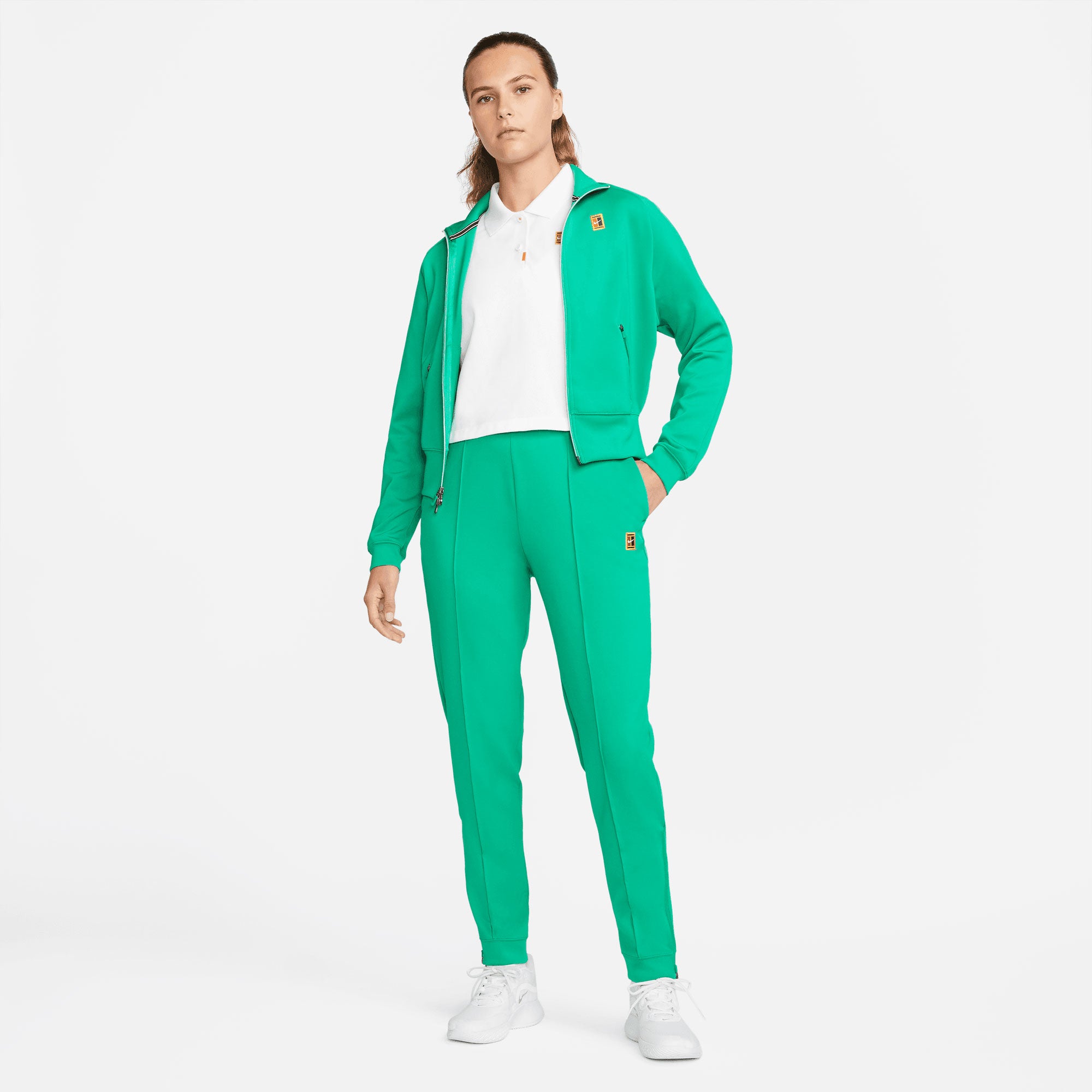 NikeCourt Dri-FIT Heritage Women's Knit Tennis Pants Green (6)