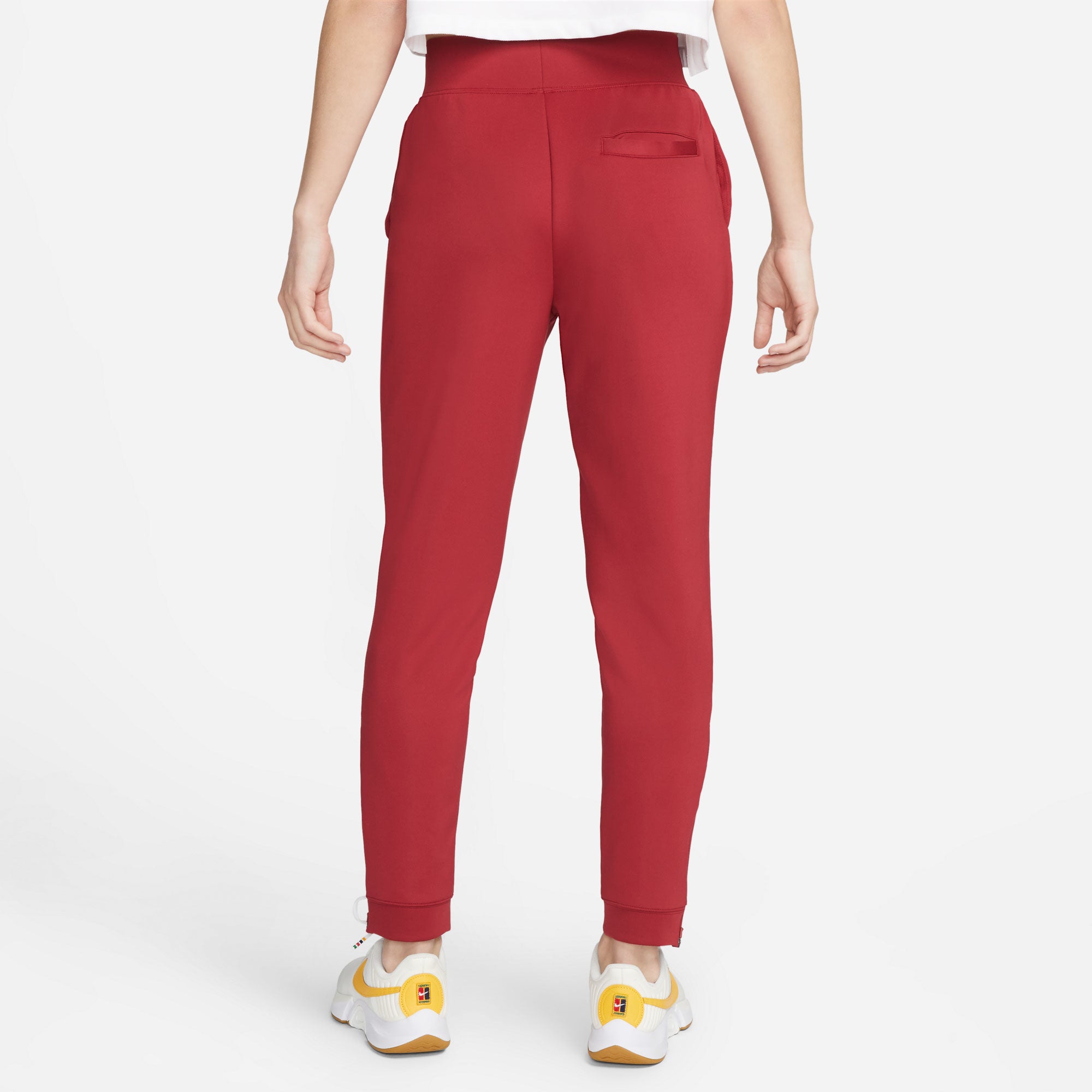 NikeCourt Dri-FIT Heritage Women's Knit Tennis Pants Red (2)