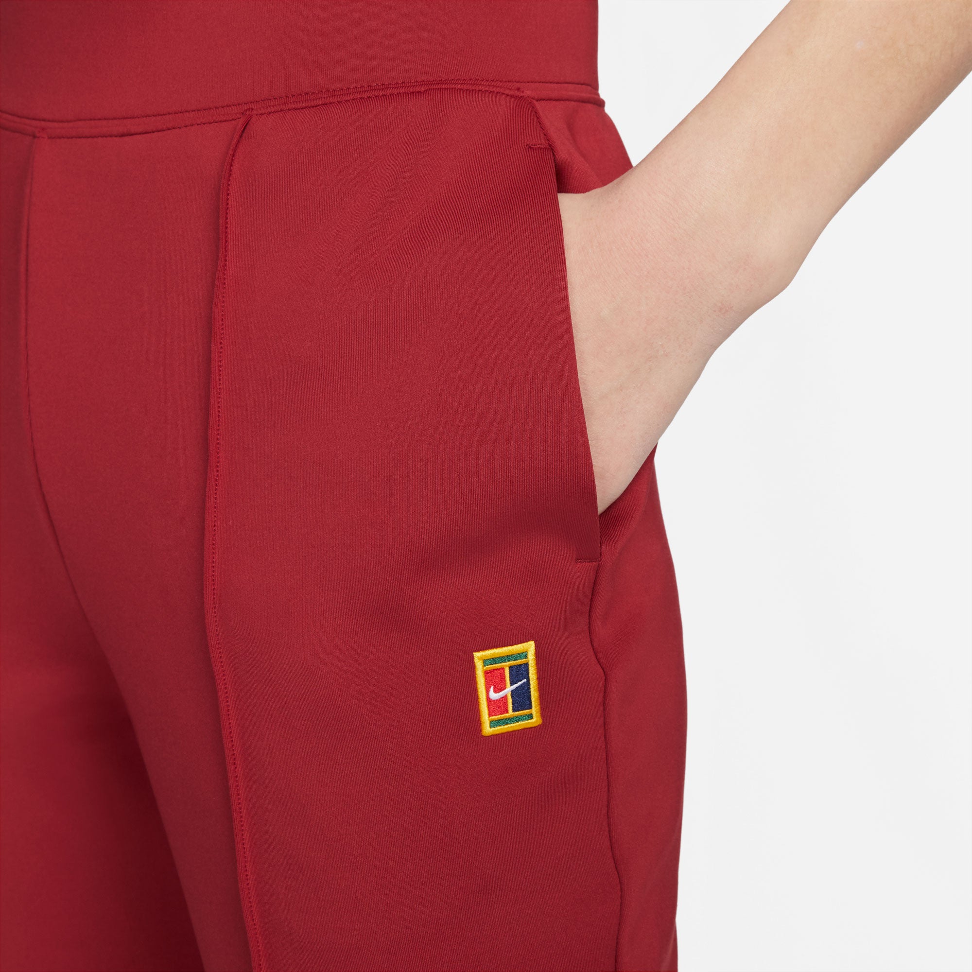 NikeCourt Dri-FIT Heritage Women's Knit Tennis Pants Red (4)