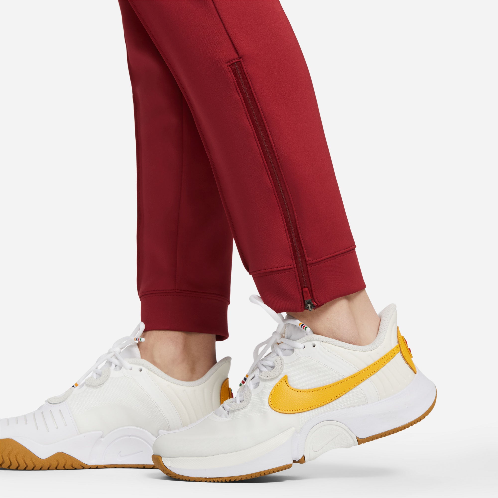 NikeCourt Dri-FIT Heritage Women's Knit Tennis Pants Red (6)