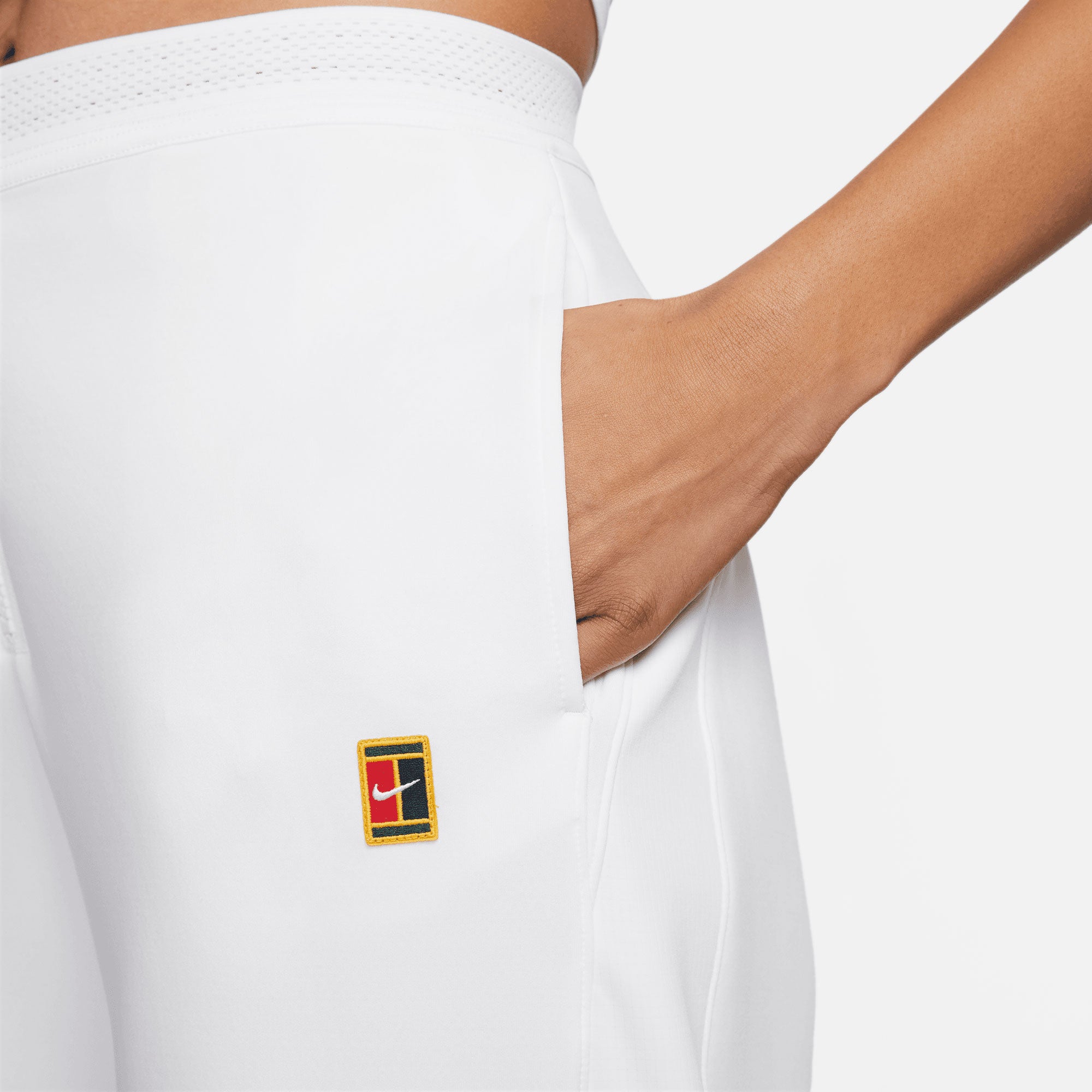 NikeCourt Dri-FIT Heritage Women's Tennis Pants White (4)