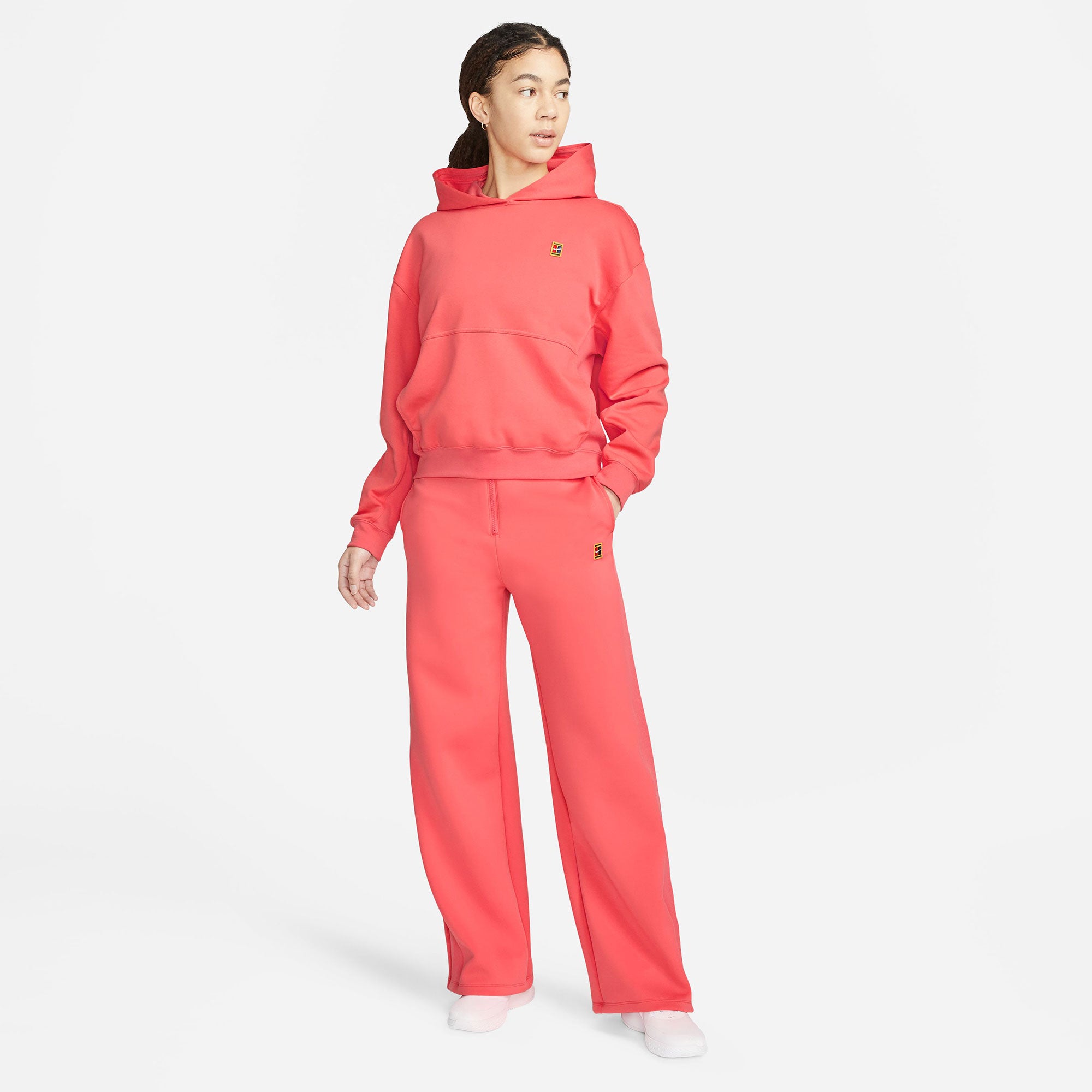 NikeCourt Dri-FIT Heritage Women's Tennis Pants Orange (6)
