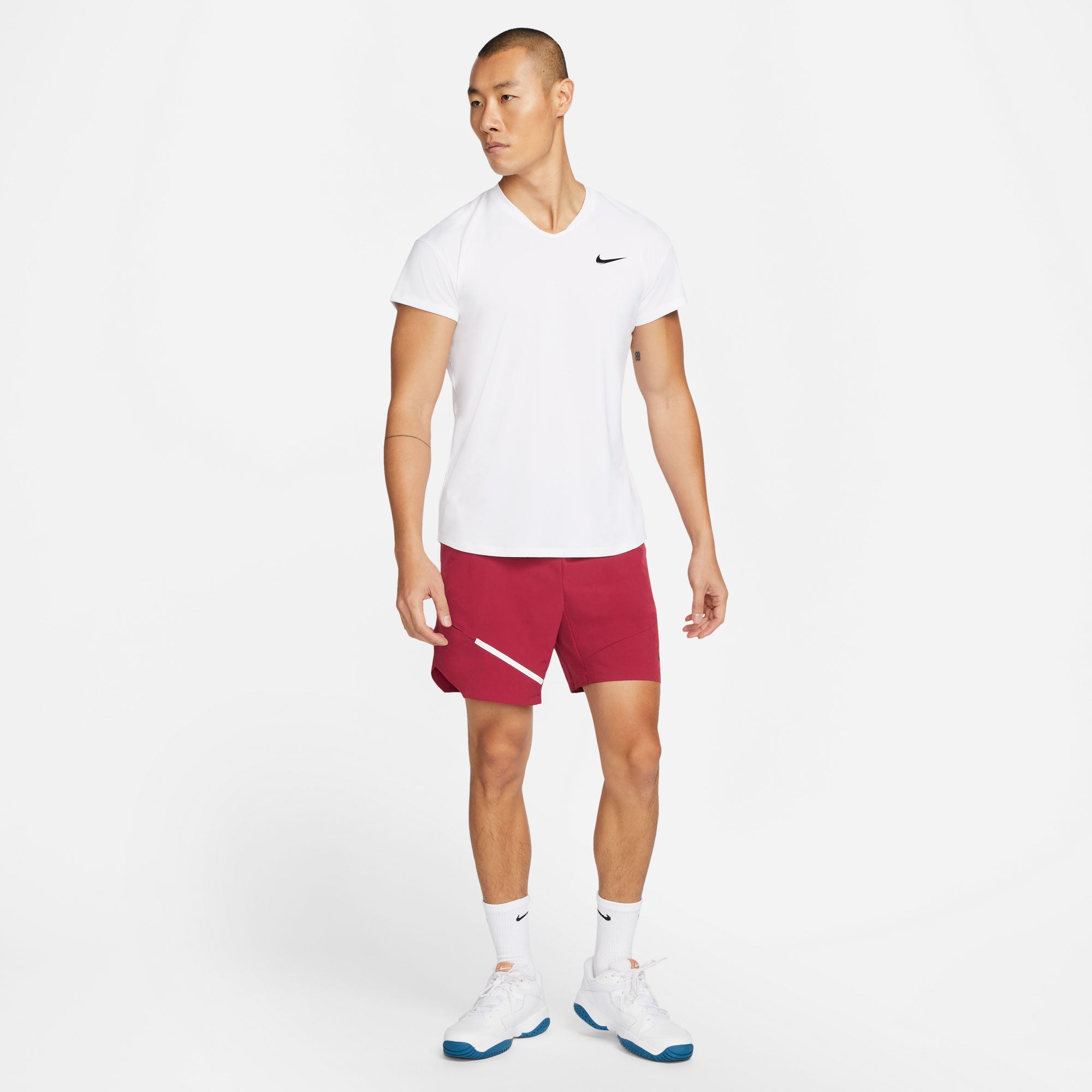NikeCourt Dri-FIT Slam Melbourne Men's 7-Inch Tennis Shorts Red (3)