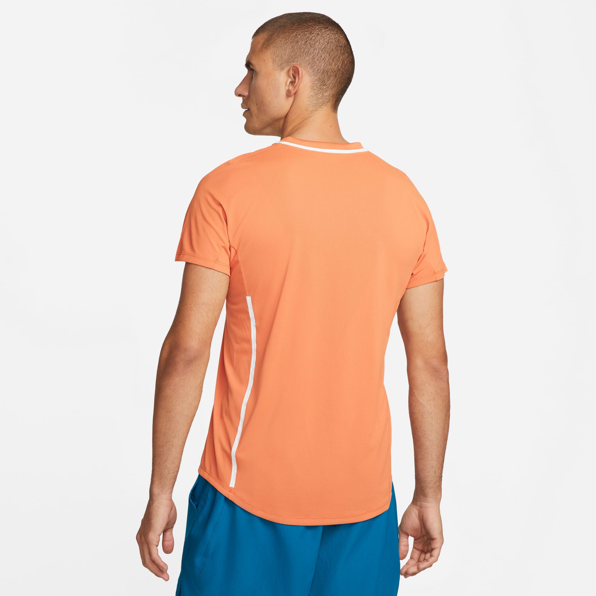 NikeCourt Dri-FIT Slam Melbourne Men's Tennis Polo Orange (2)