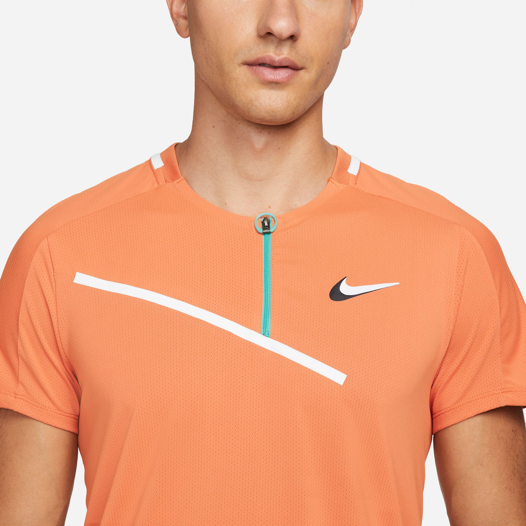 NikeCourt Dri-FIT Slam Melbourne Men's Tennis Polo Orange (4)