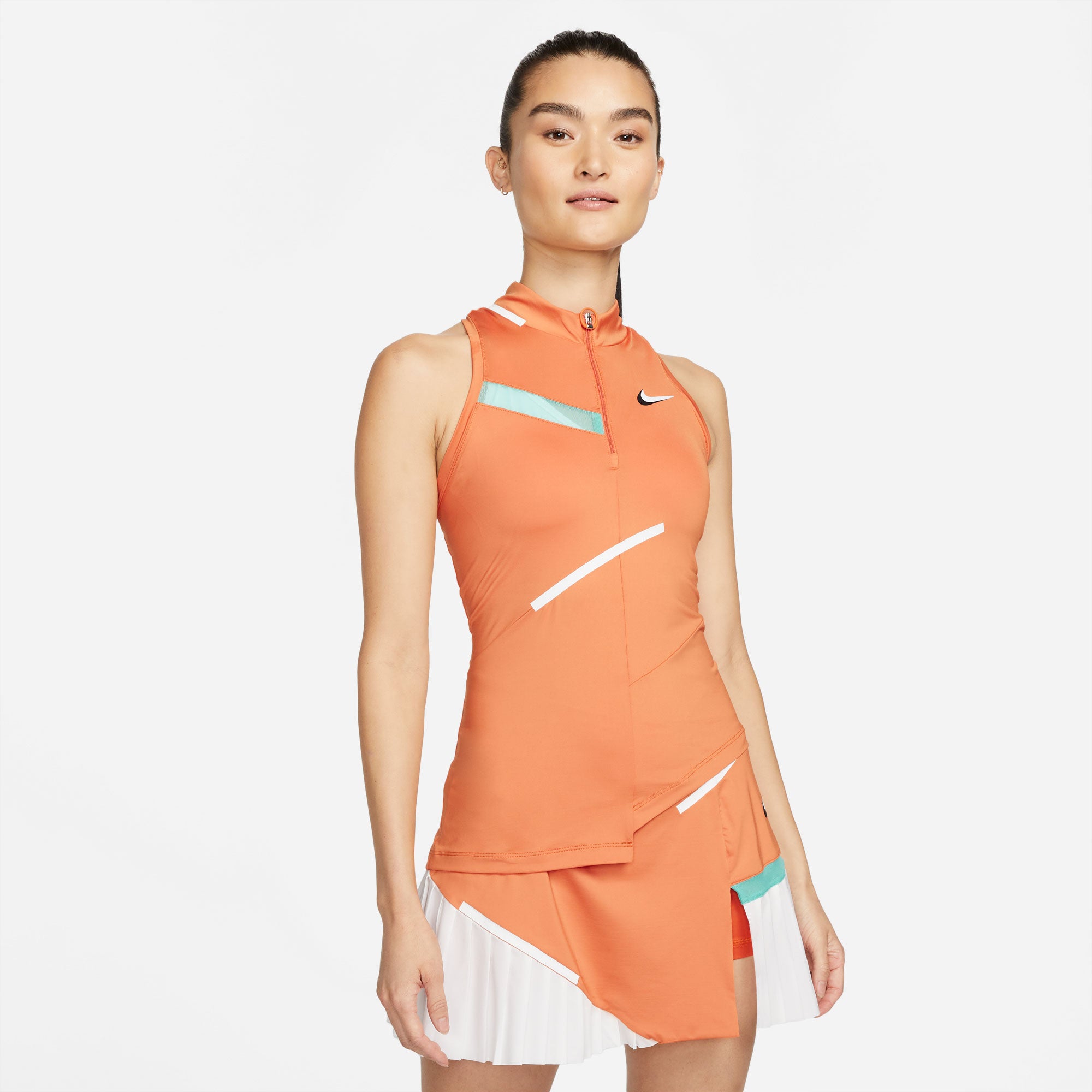 NikeCourt Dri-FIT Slam Melbourne Women's Tennis Tank Orange (1)