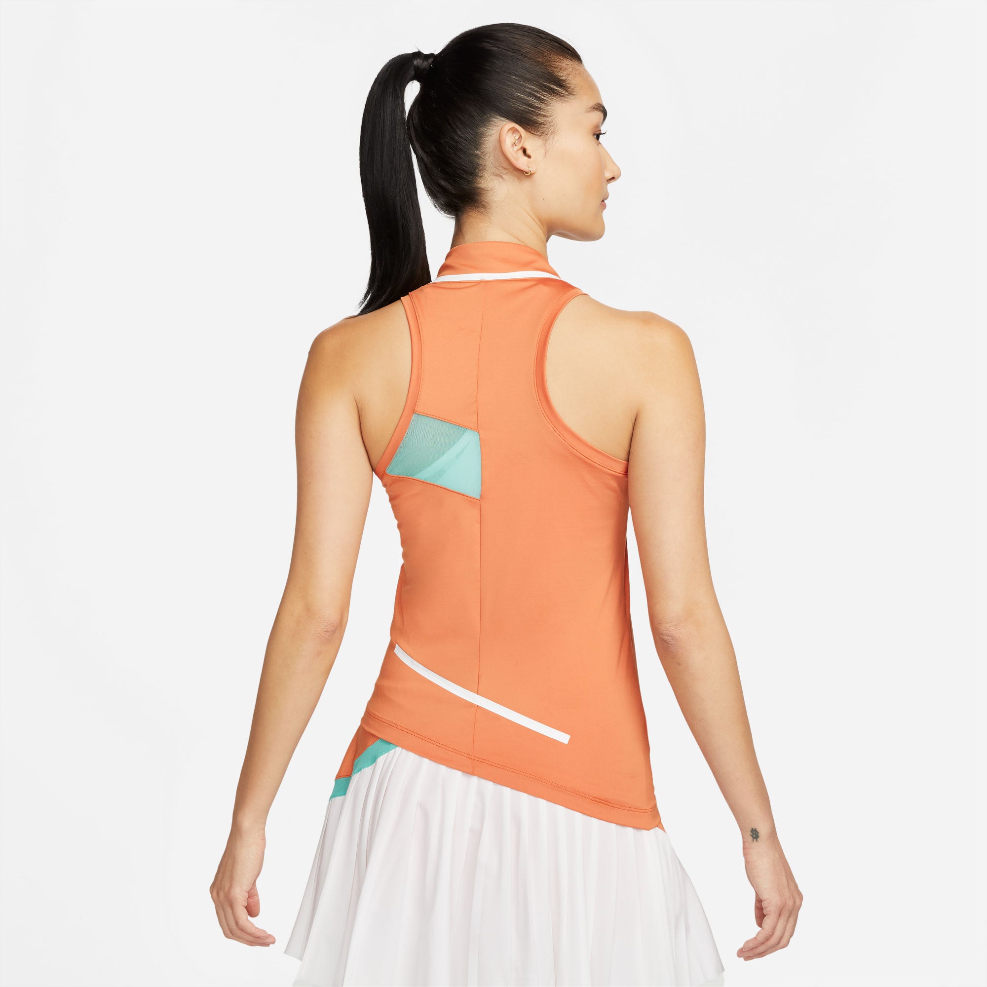 NikeCourt Dri-FIT Slam Melbourne Women's Tennis Tank Orange (2)