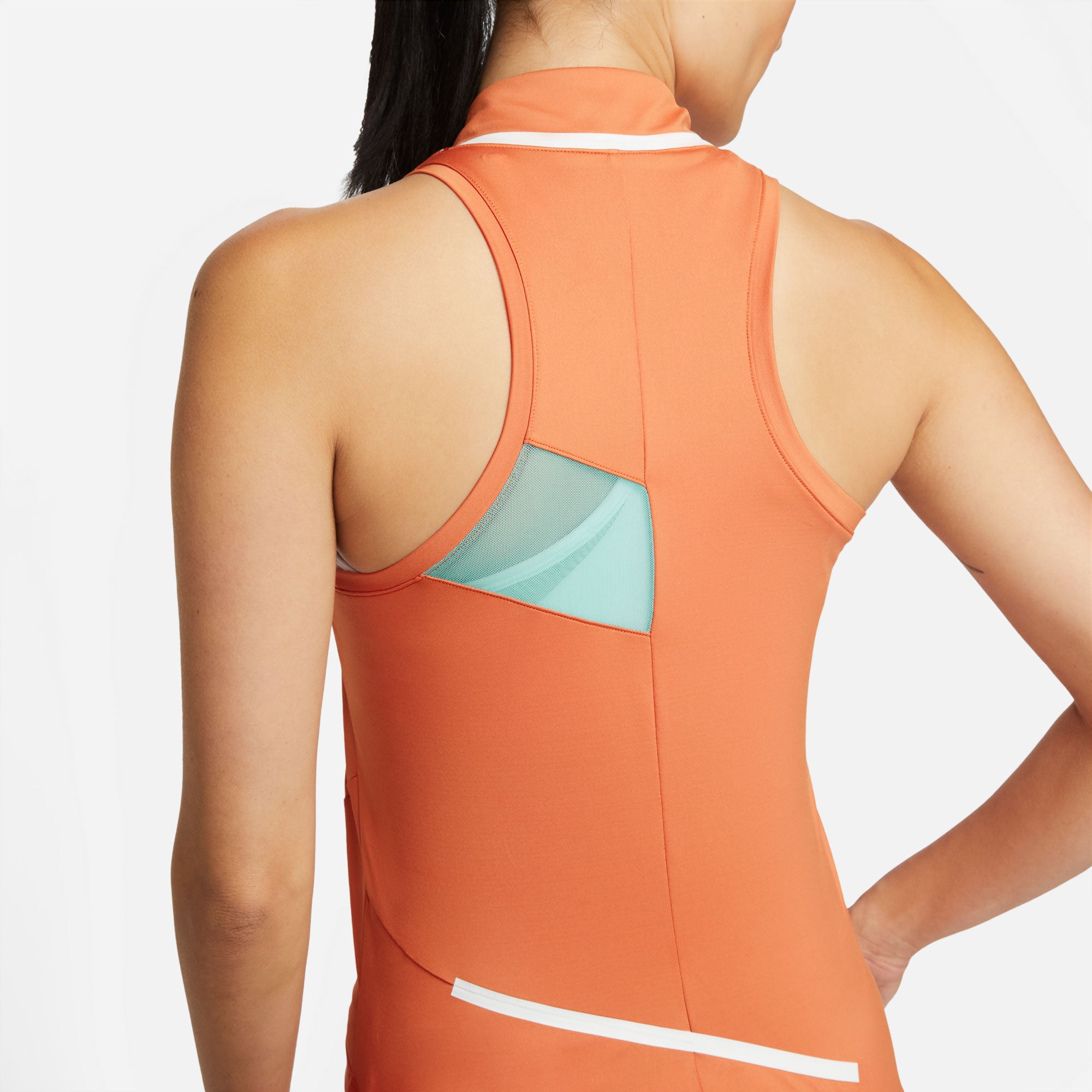 NikeCourt Dri-FIT Slam Melbourne Women's Tennis Tank Orange (5)