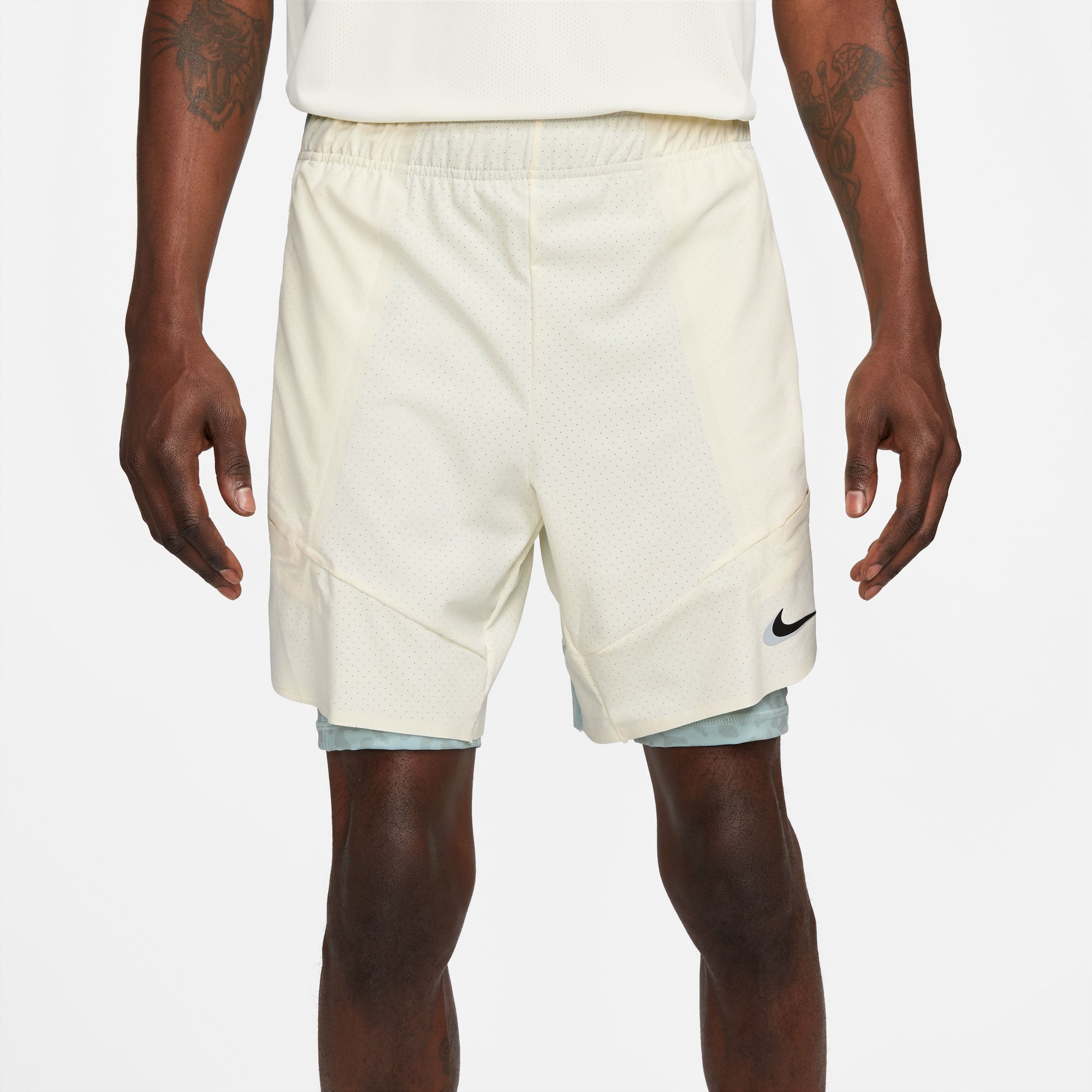 NikeCourt Dri-FIT Slam Paris Men's 2IN1 Tennis Shorts White (2)