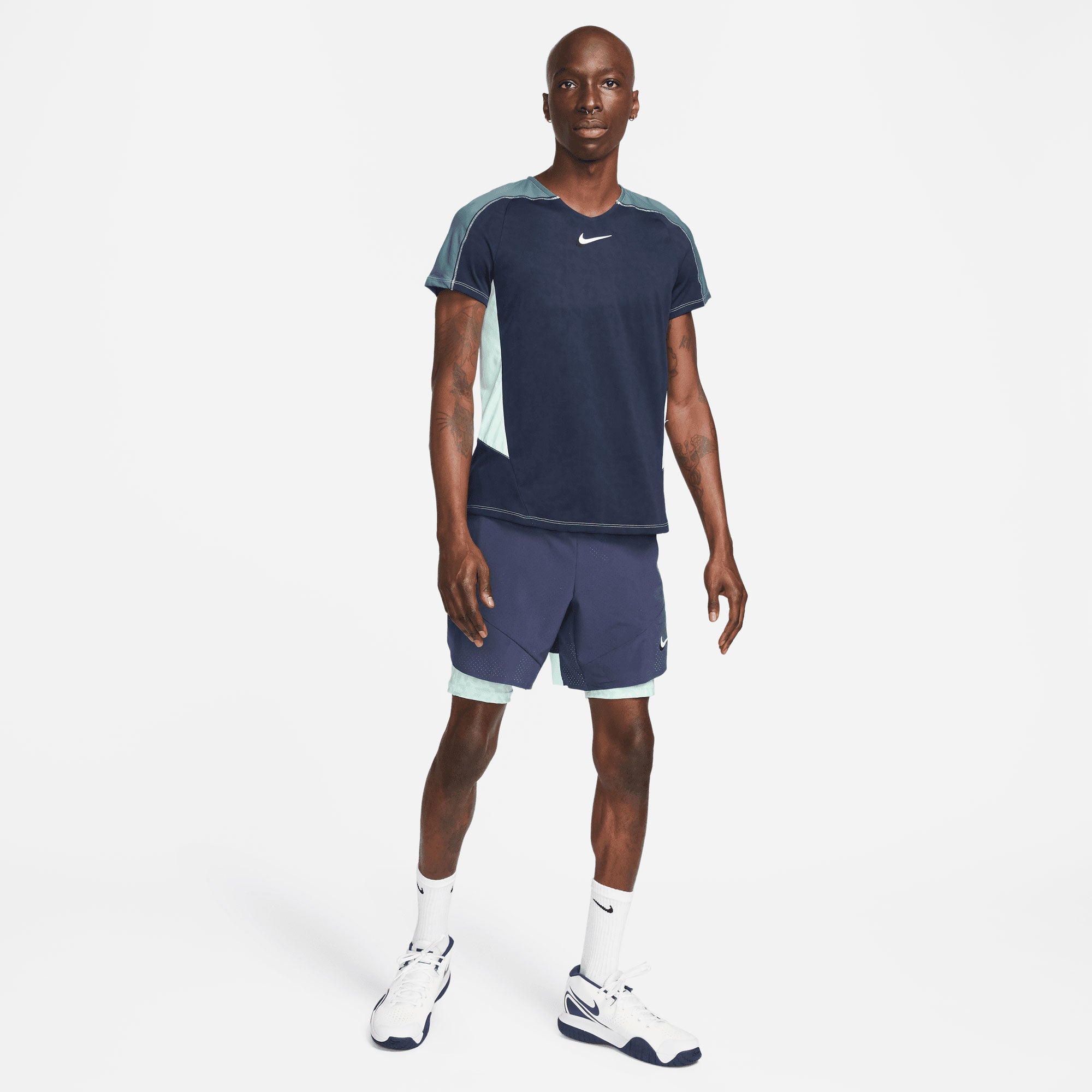 NikeCourt Dri-FIT Slam Paris Men's Tennis Shirt Blue (5)