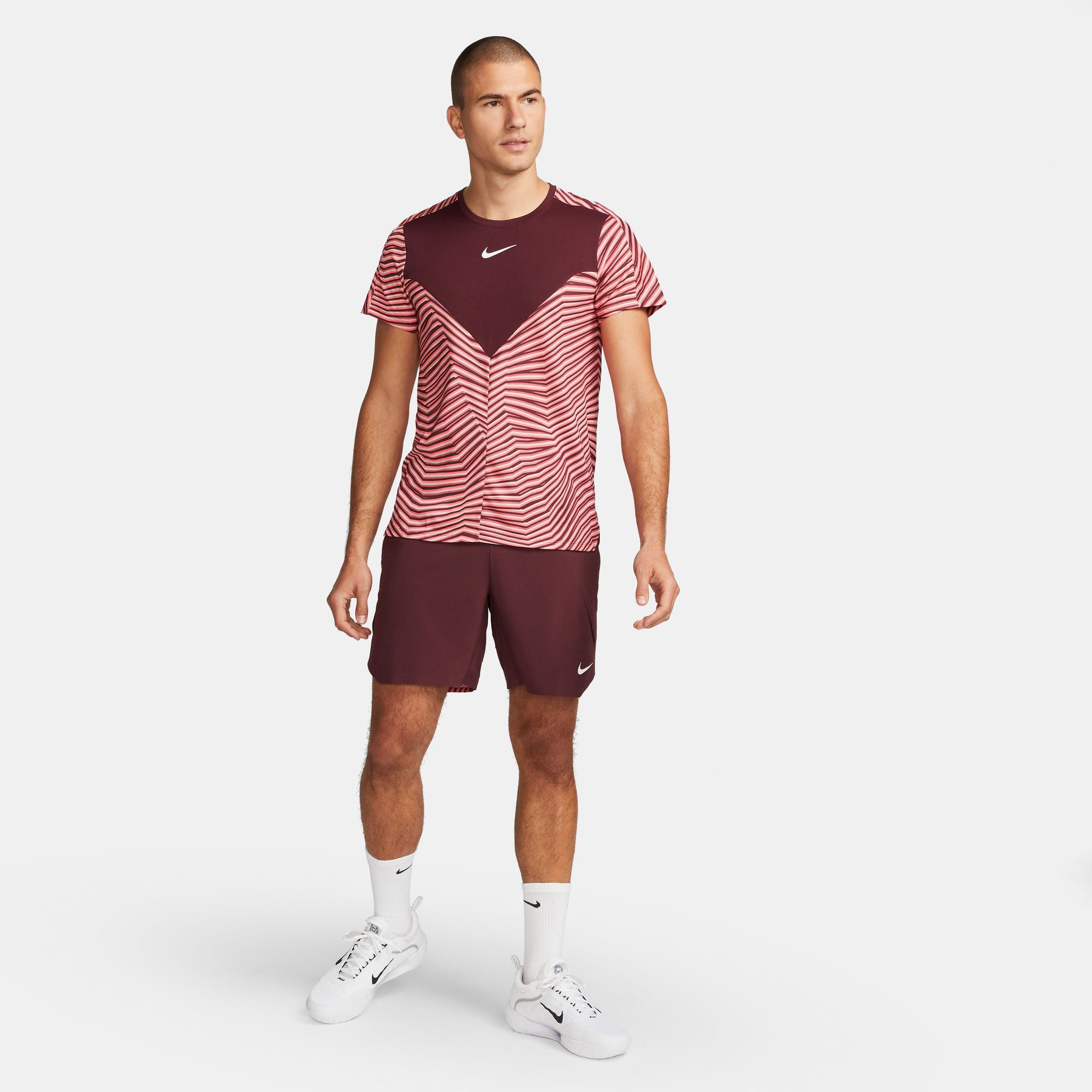 NikeCourt Dri-FIT Slam Paris Men's Tennis Shorts Red (7)