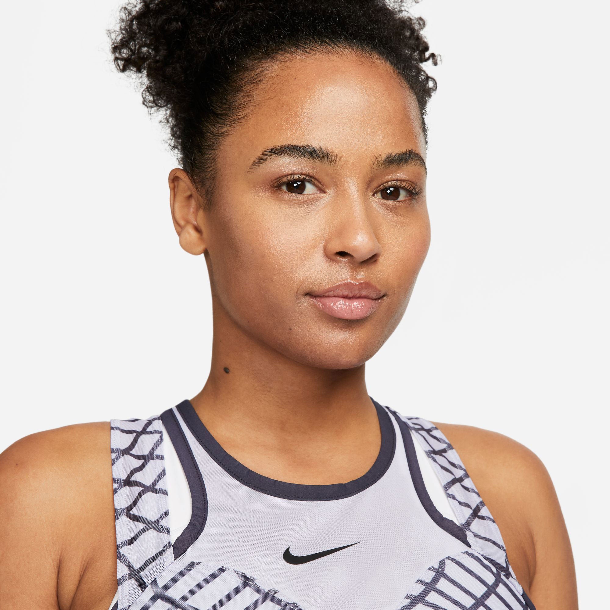 NikeCourt Dri-FIT Slam Paris Women's Tennis Dress Purple (3)