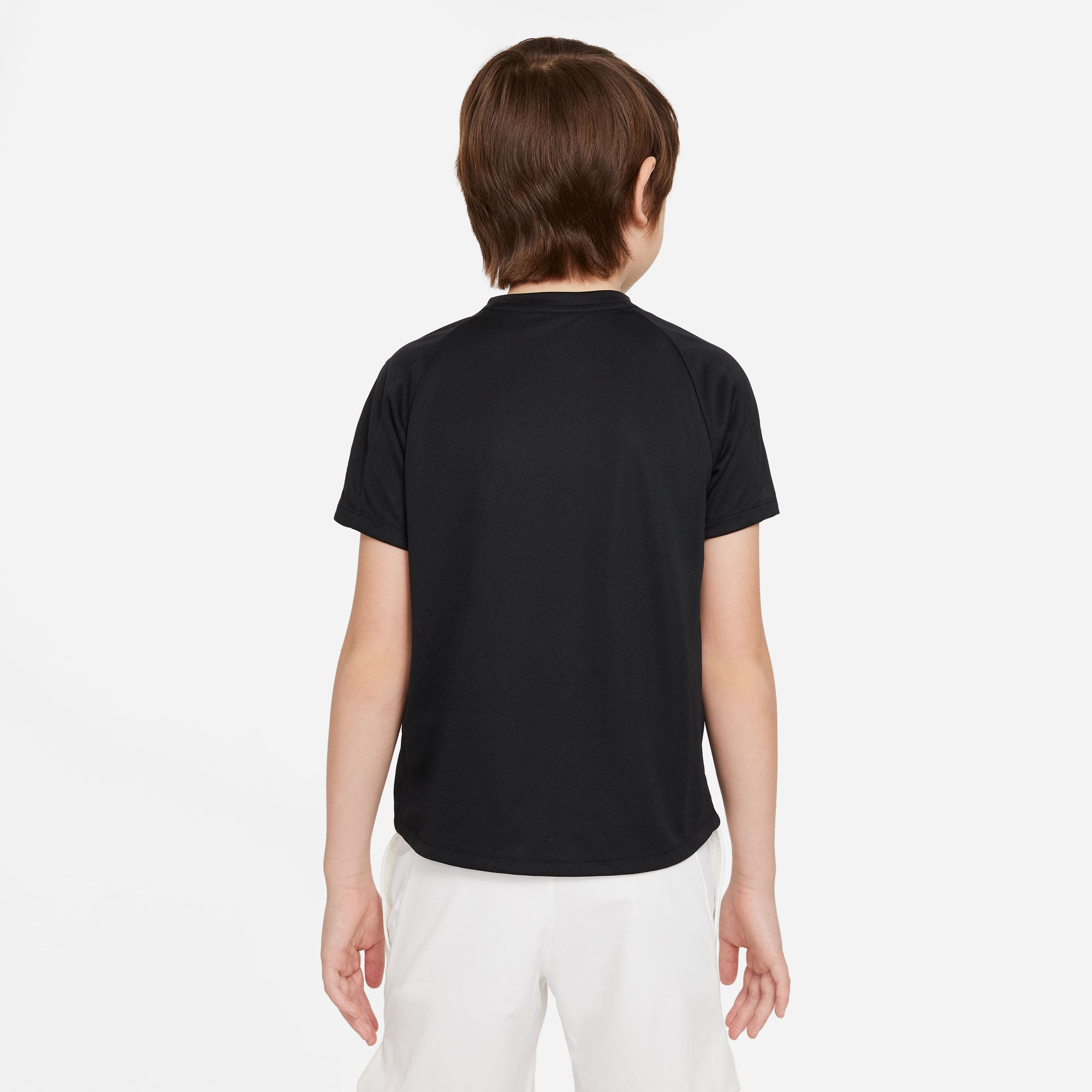 NikeCourt Dri-Fit Victory Boys' Tennis Shirt Black (2)