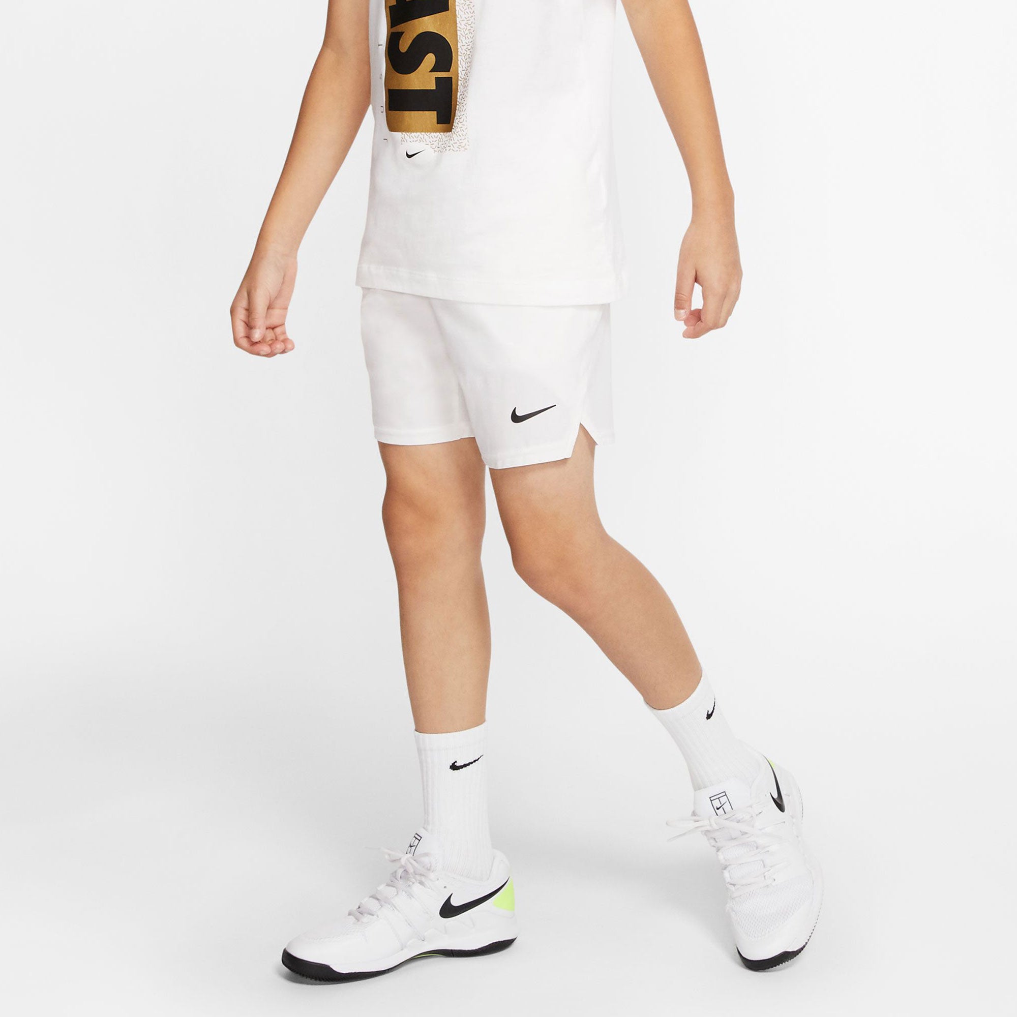 NikeCourt Dri-Fit Victory Boys' Tennis Shorts White (1)