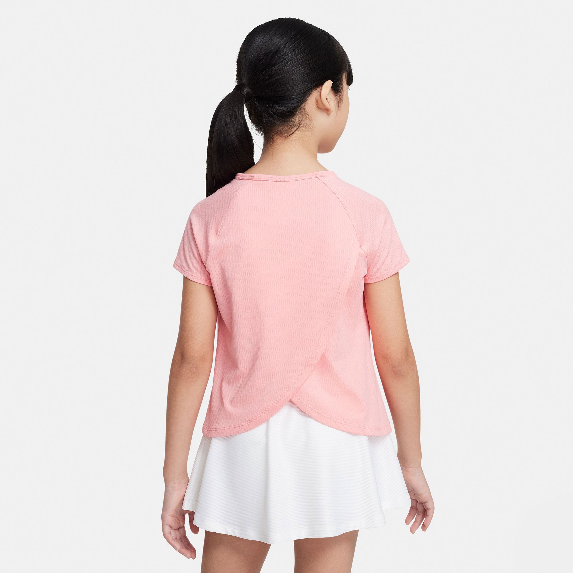 NikeCourt Dri-FIT Victory Girls' Tennis Shirt Pink (2)
