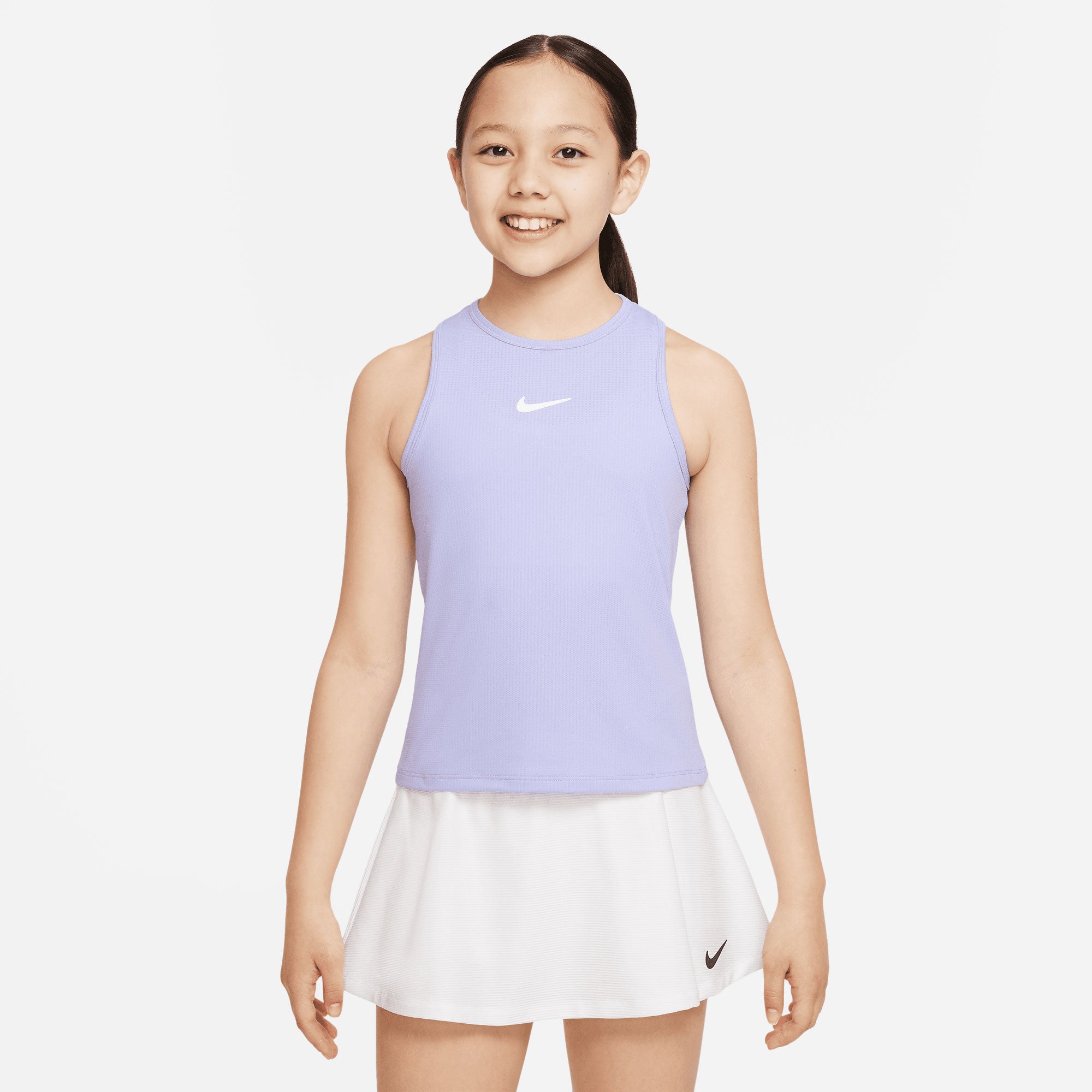NikeCourt Dri FIT Victory Girls' Tennis Tank Purple (1)