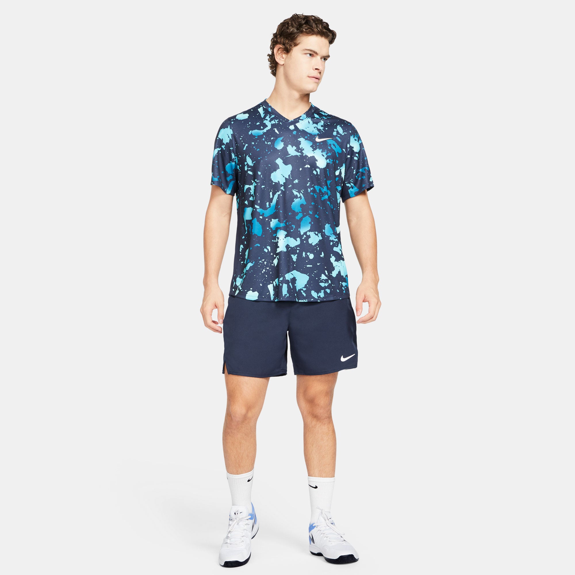 NikeCourt Dri-FIT Victory Men's 7-Inch Tennis Shorts Blue (3)