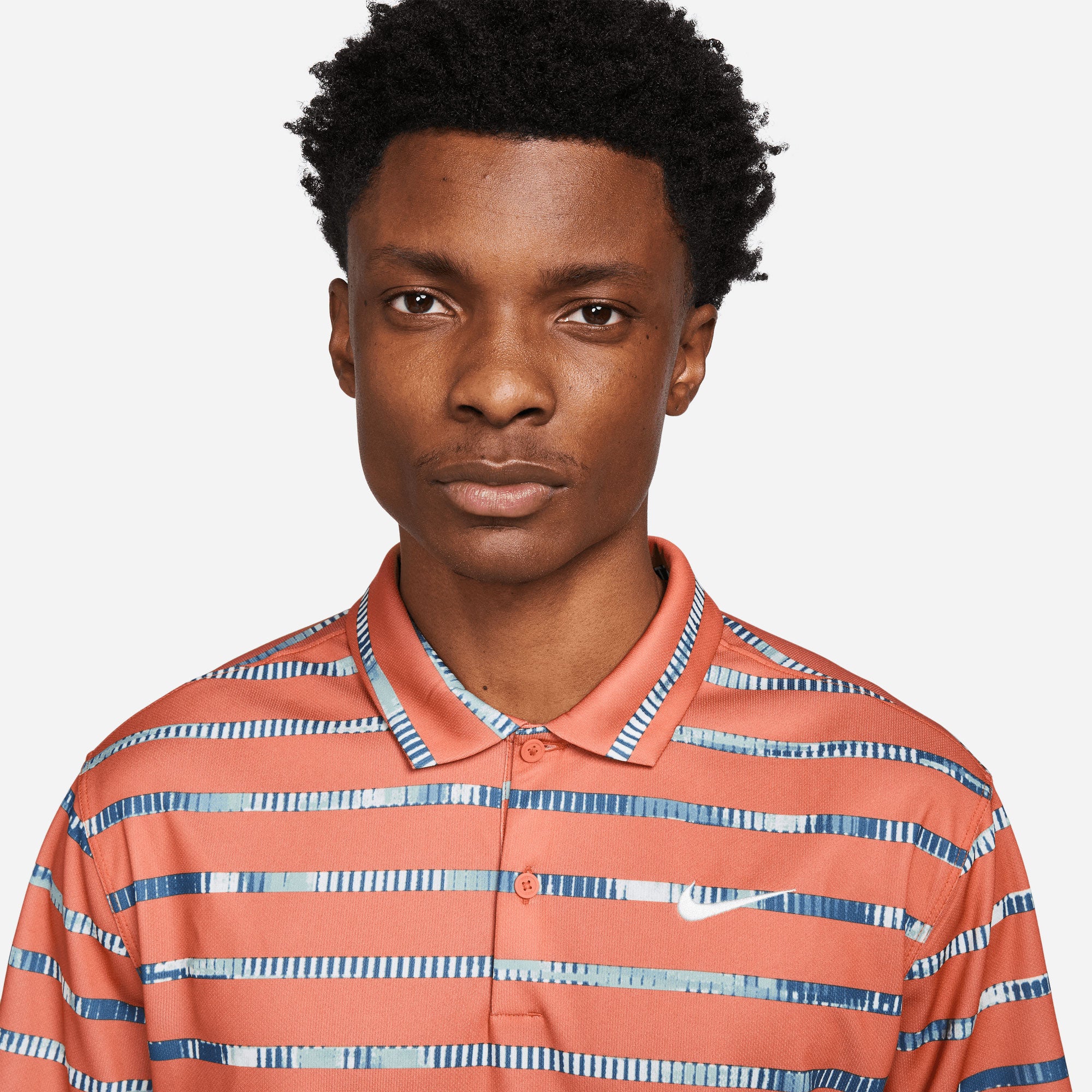 NikeCourt Dri-FIT Victory Men's Printed Tennis Polo Orange (3)