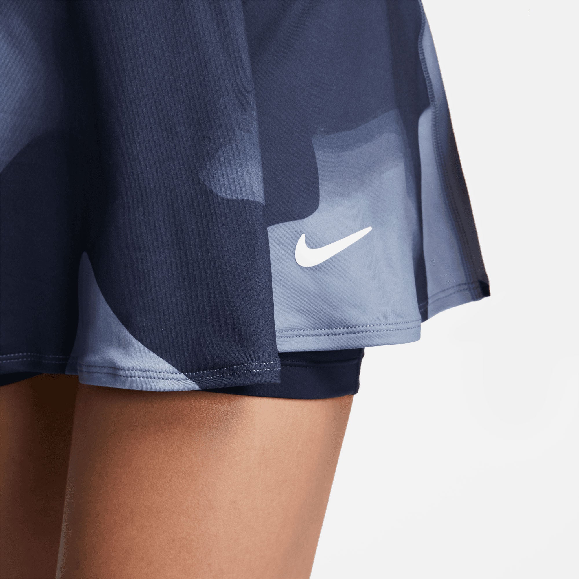 NikeCourt Dri-FIT Victory Women's Flouncy Printed Tennis Skirt Blue (4)