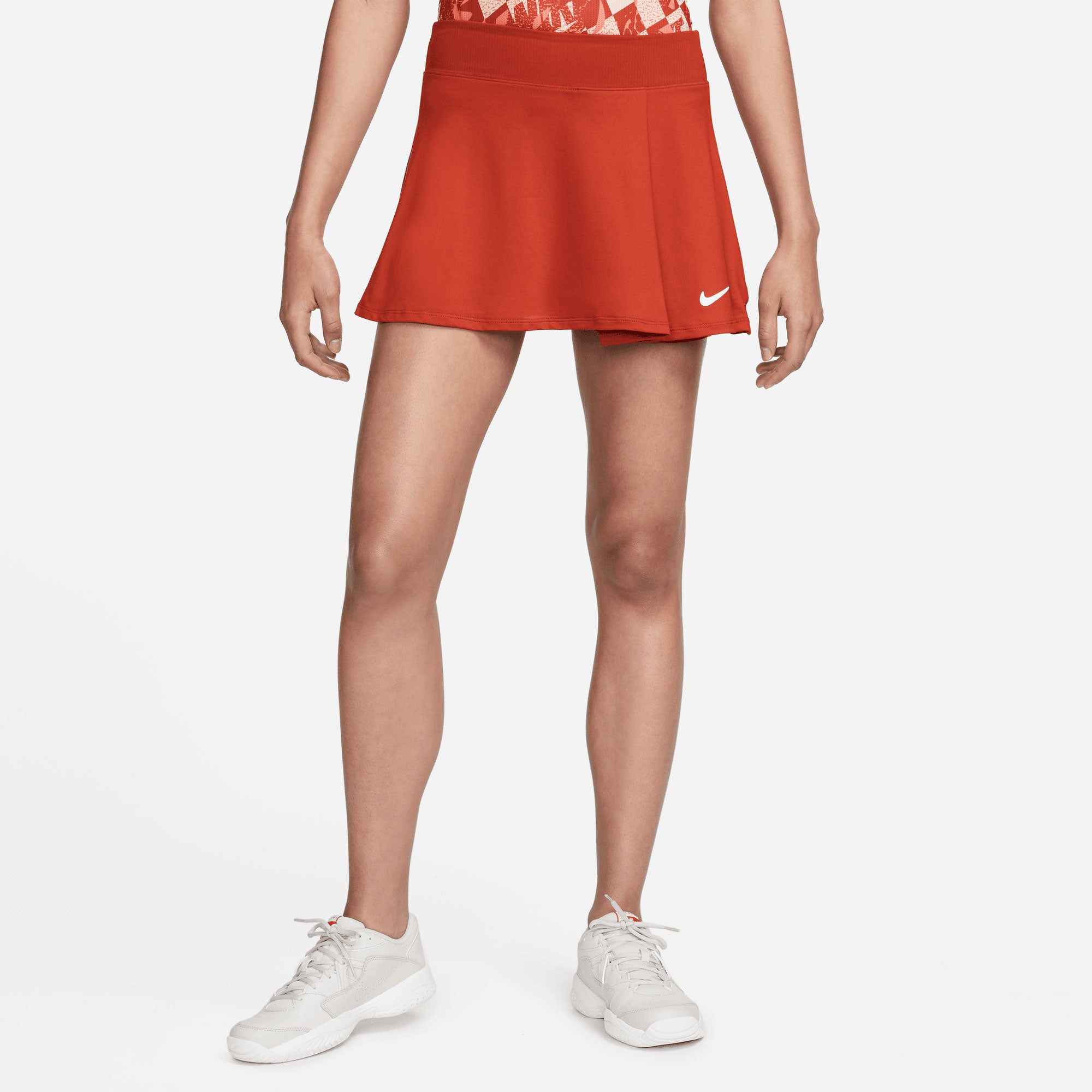 NikeCourt Dri-FIT Victory Women's Flouncy Tennis Skirt Red (1)