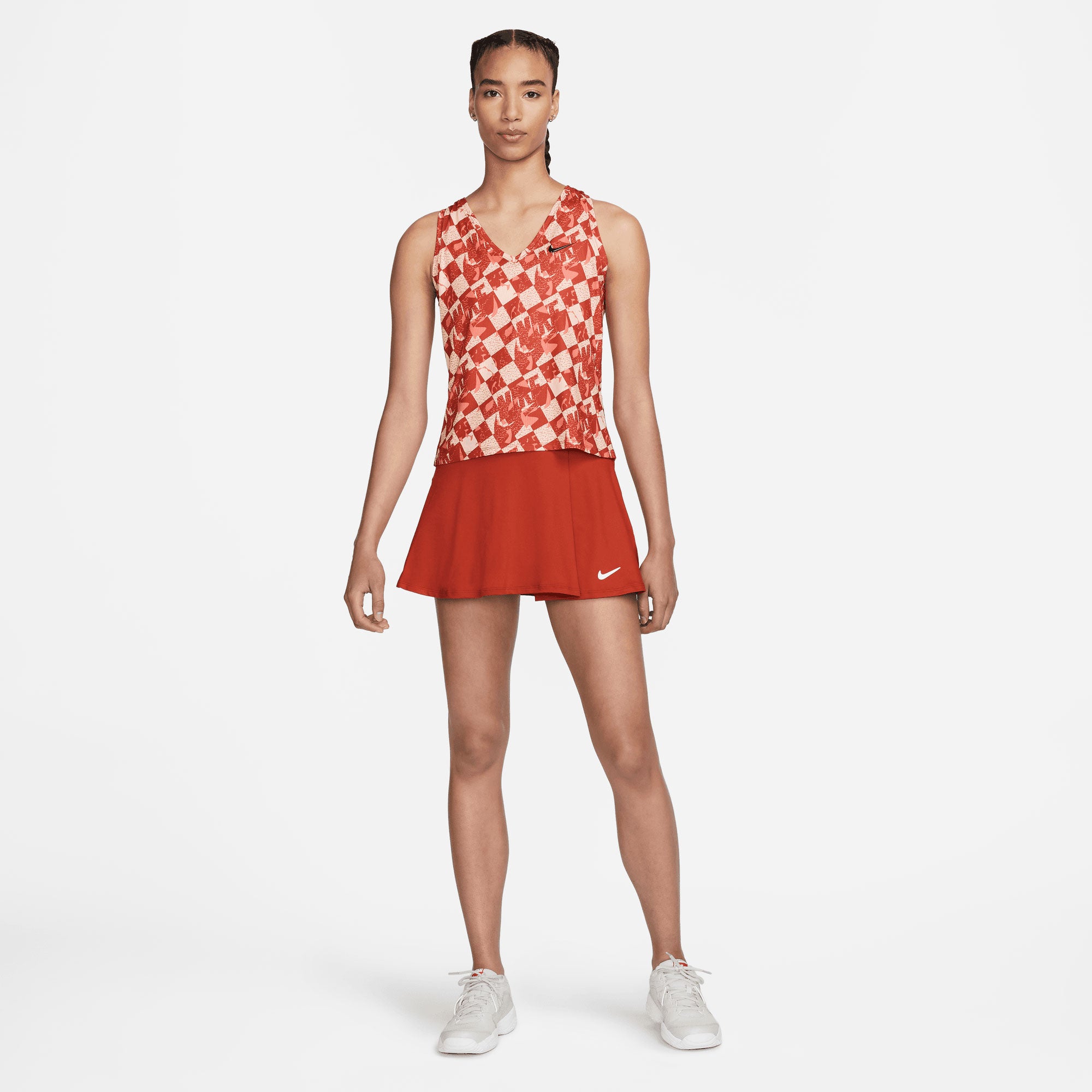NikeCourt Dri-FIT Victory Women's Flouncy Tennis Skirt Red (5)