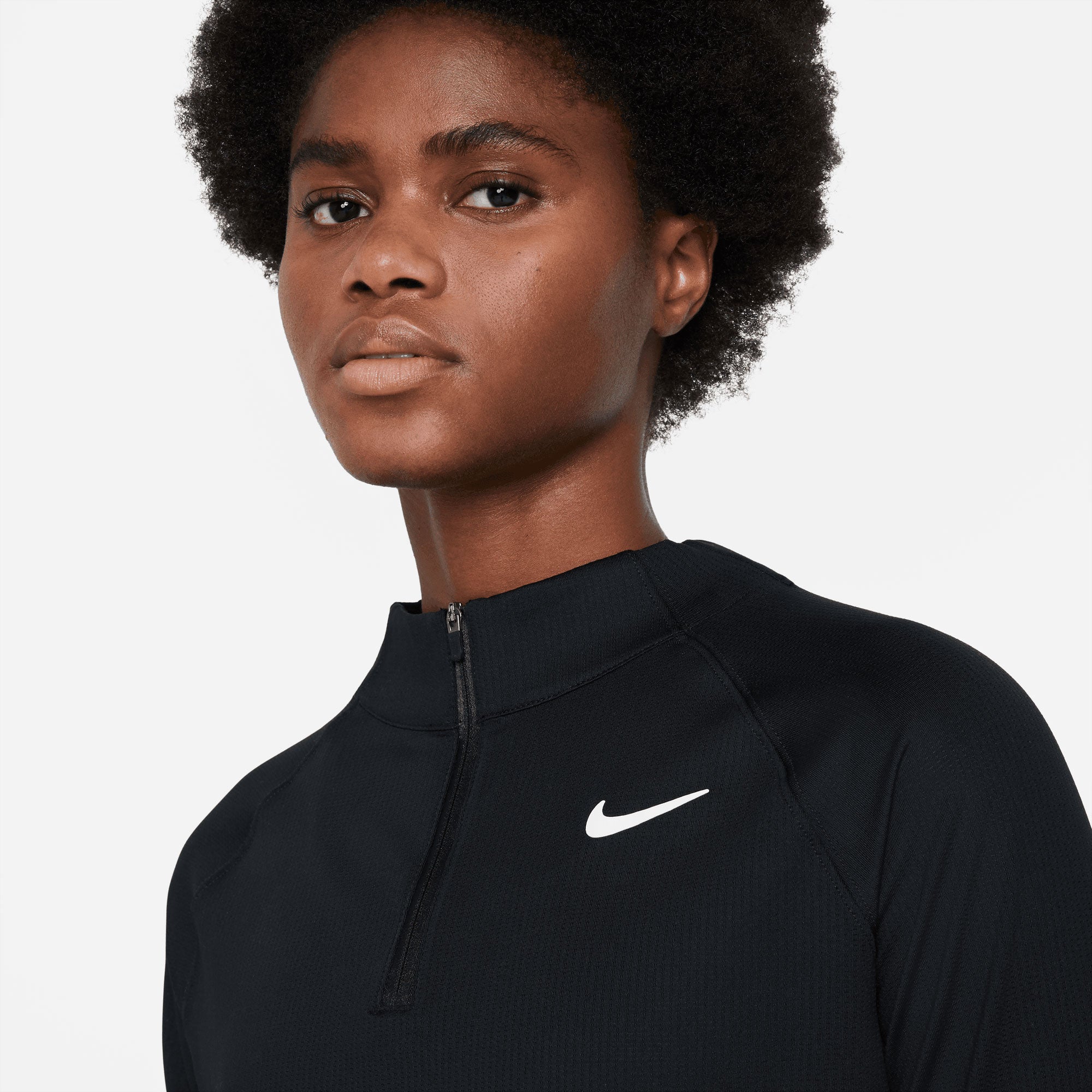 NikeCourt Dri-FIT Victory Women's Long-Sleeve Half-Zip Tennis Top Black (3)