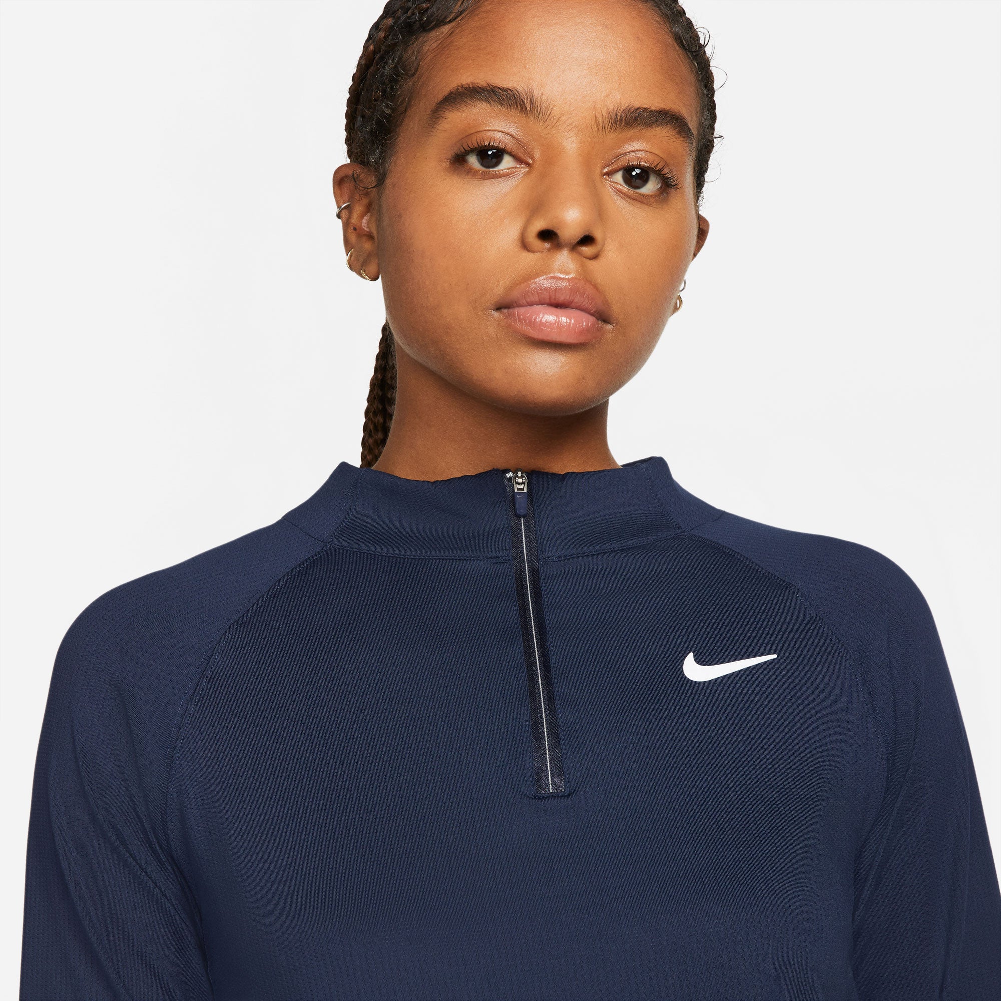 NikeCourt Dri-FIT Victory Women's Long-Sleeve Half-Zip Tennis Top Blue (4)