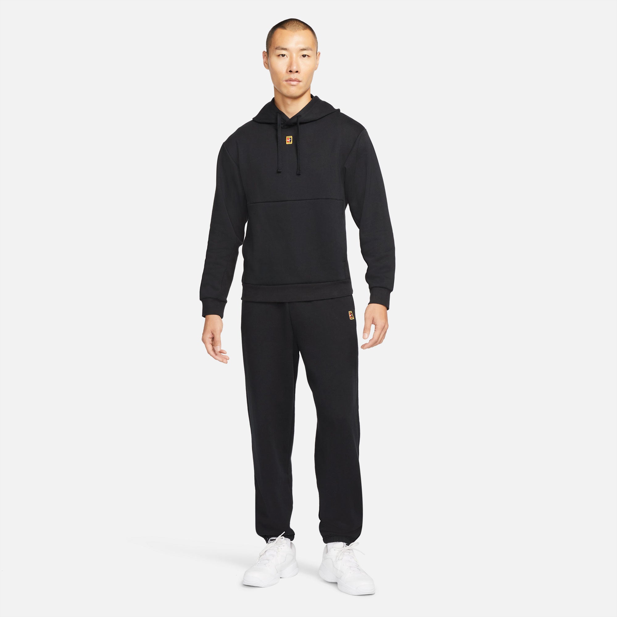 NikeCourt Heritage Men's Fleece Tennis Hoodie Black (3)