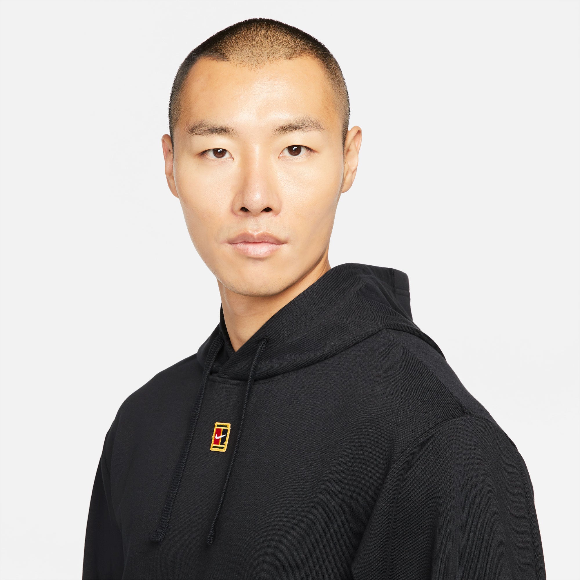 NikeCourt Heritage Men's Fleece Tennis Hoodie Black (4)